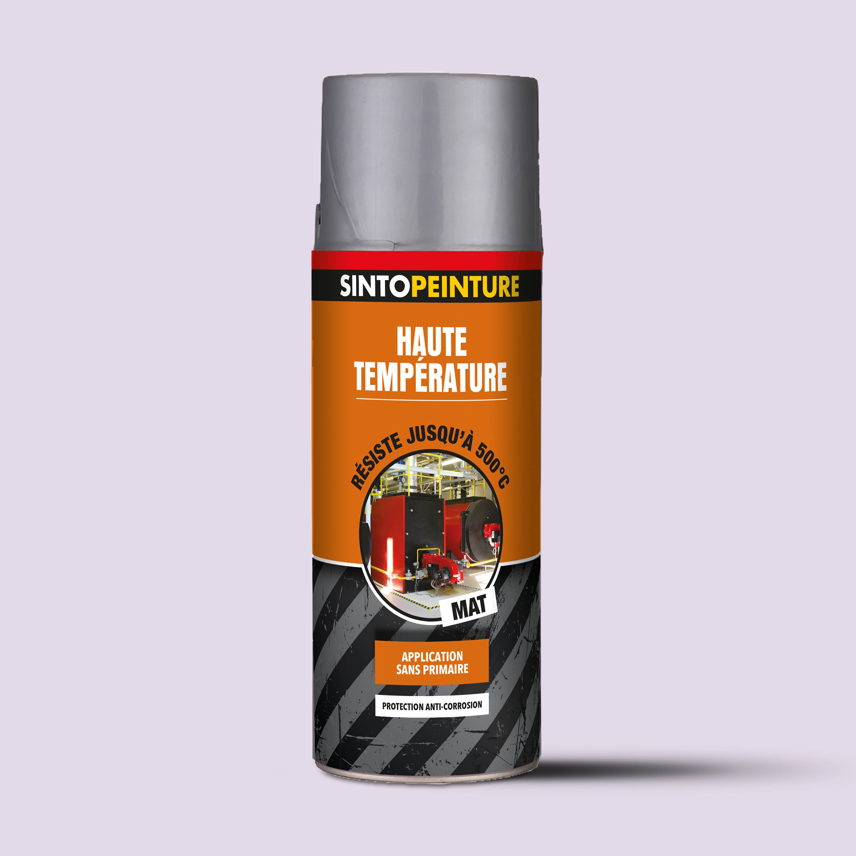 SINTO - Aérosol haute température 400ml Noir