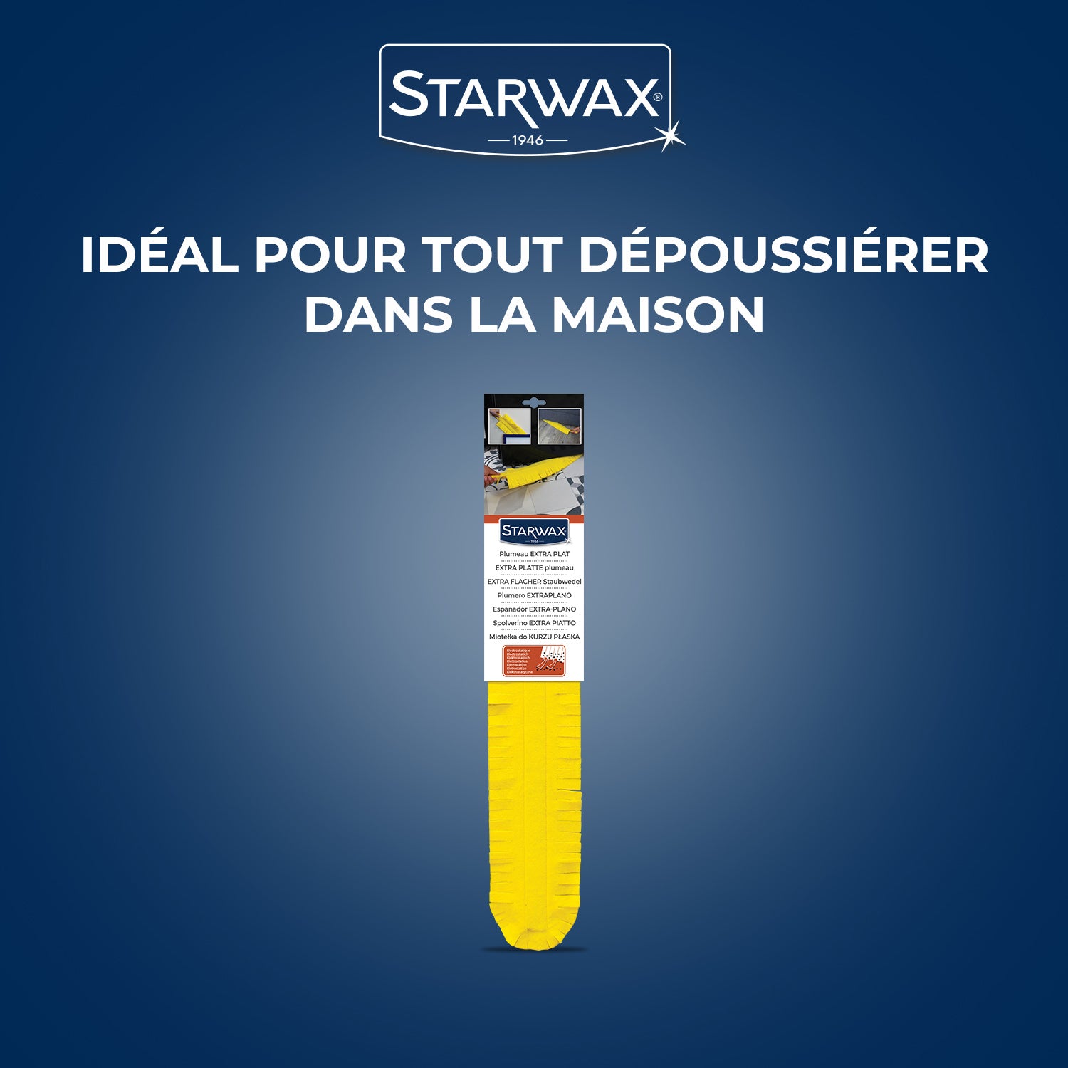 STARWAX - Plumeau extra plat et long dépoussiérant X1
