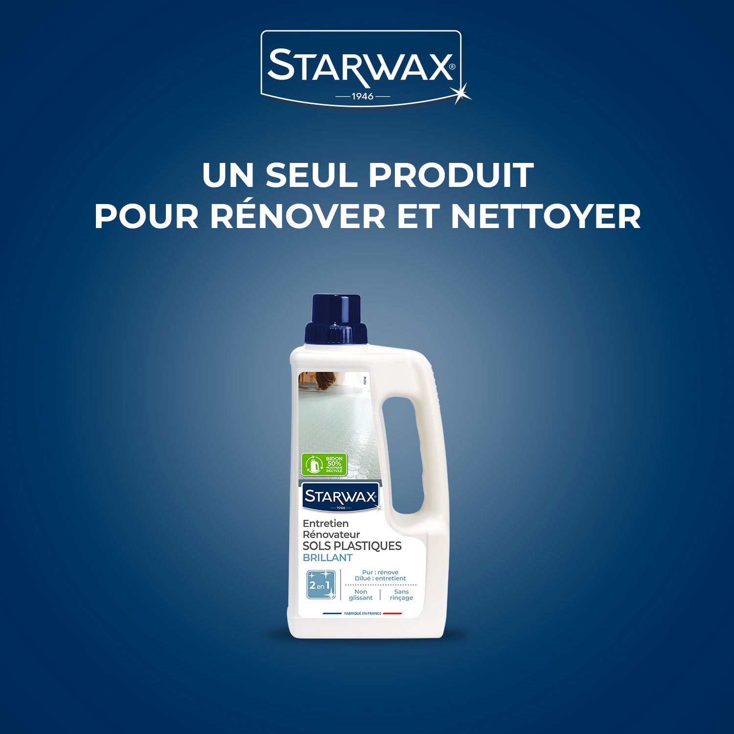 STARWAX - Entretien brillant pour sols PVC 1L