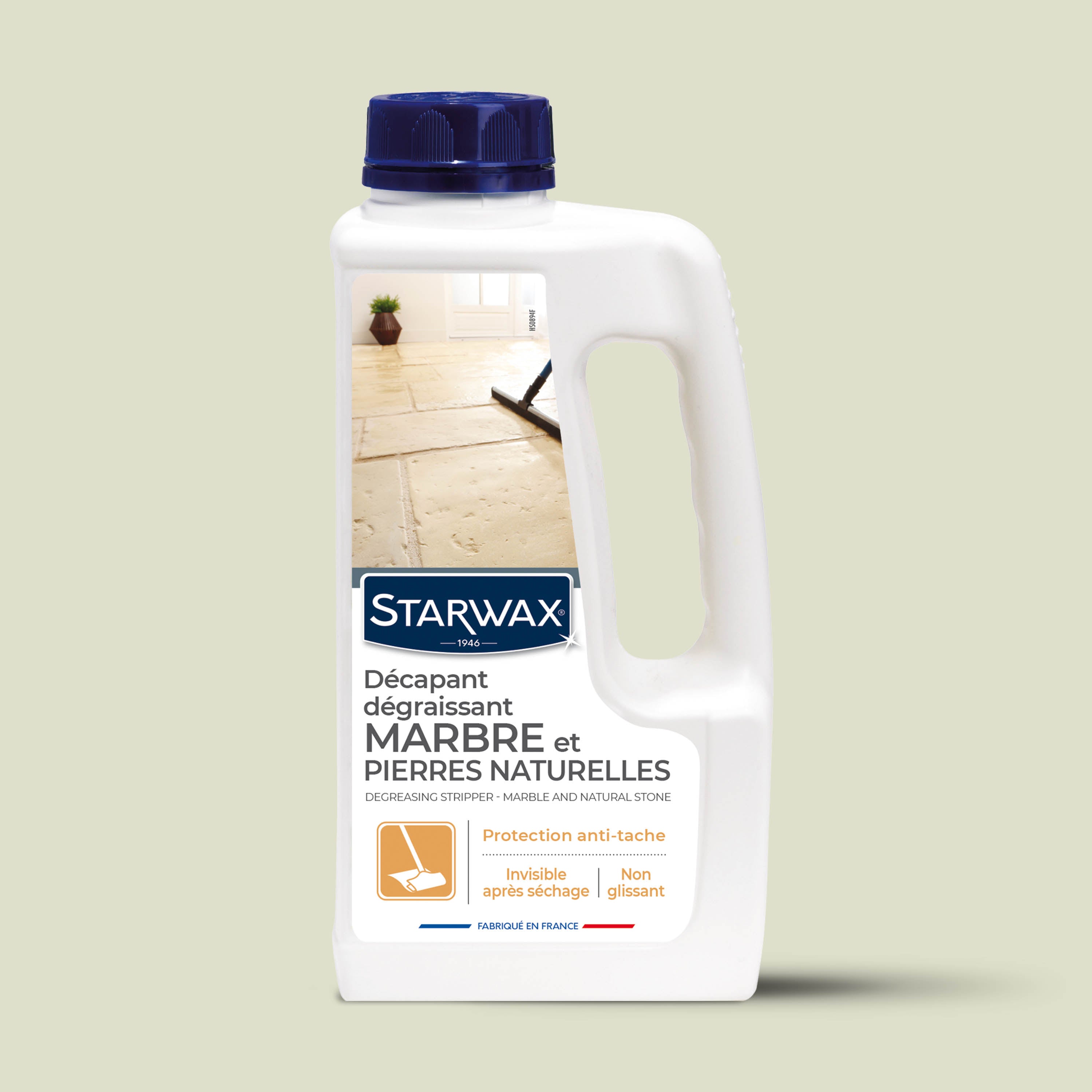 STARWAX - Décapant dégraissant Marbre et pierres naturelles 1L
