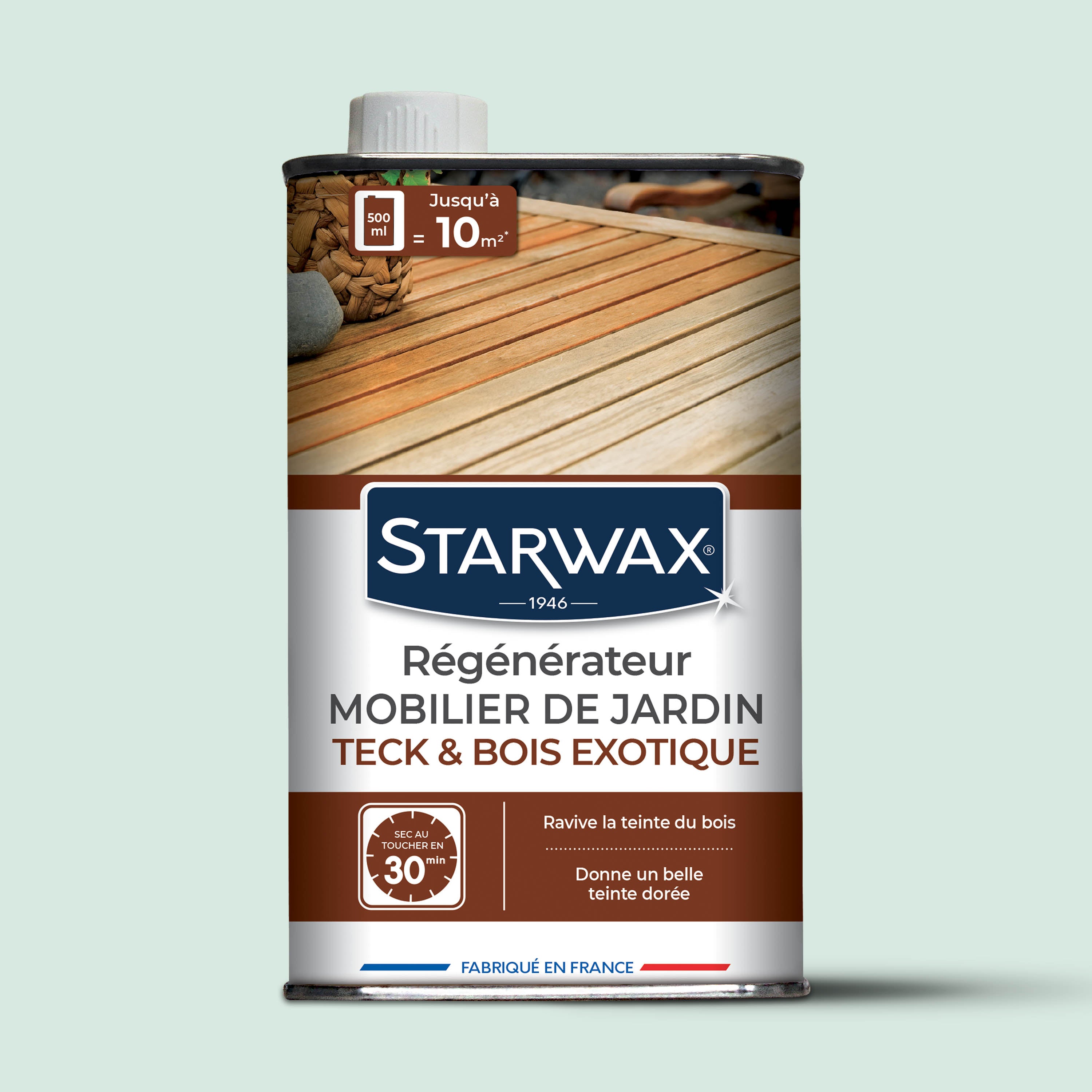 STARWAX - Régénérateur teck et bois exotiques pour mobilier de jardin 500ml