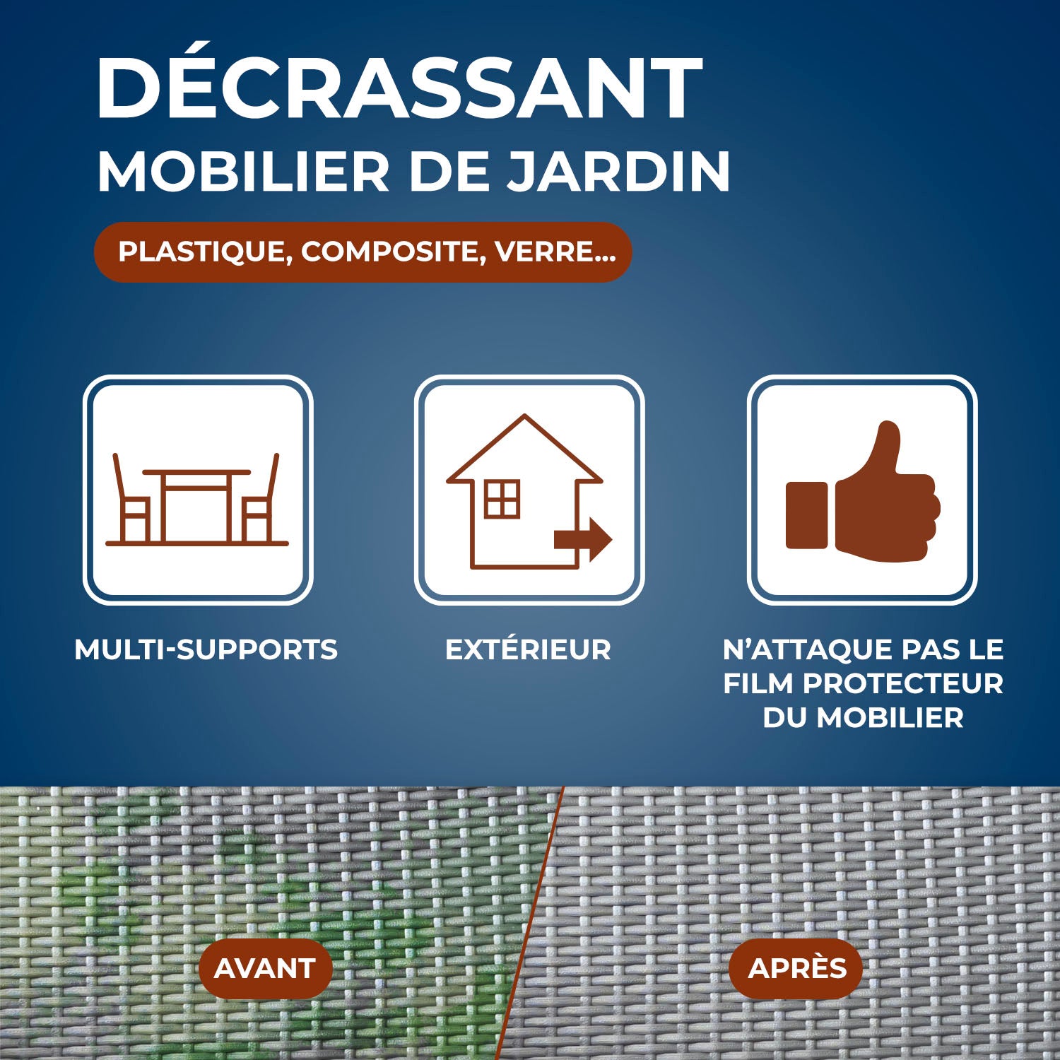 STARWAX - Décrassant multi-supports pour mobilier de jardin 500ml