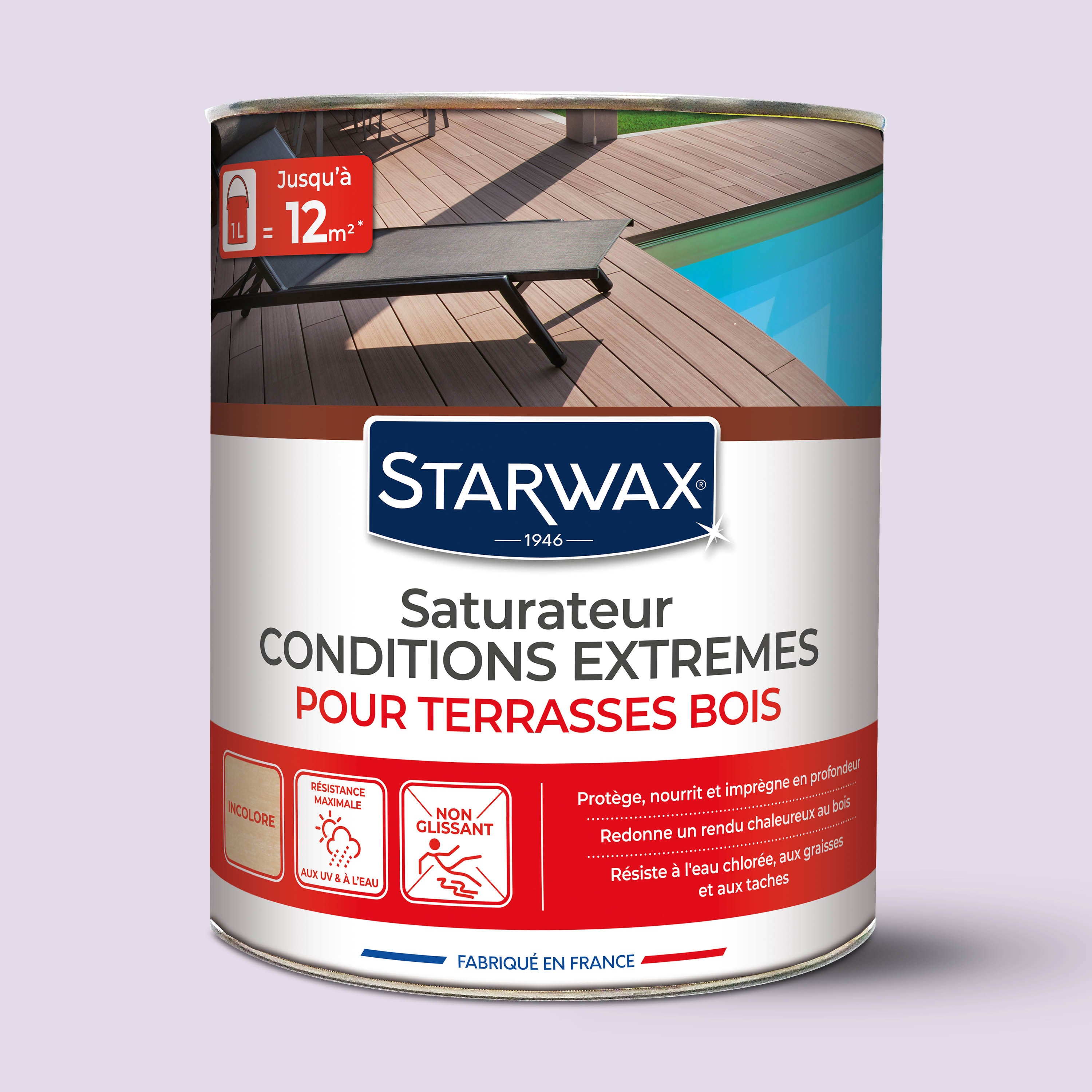 STARWAX - Saturateur bois extérieurs conditions extrêmes
 1L Incolore