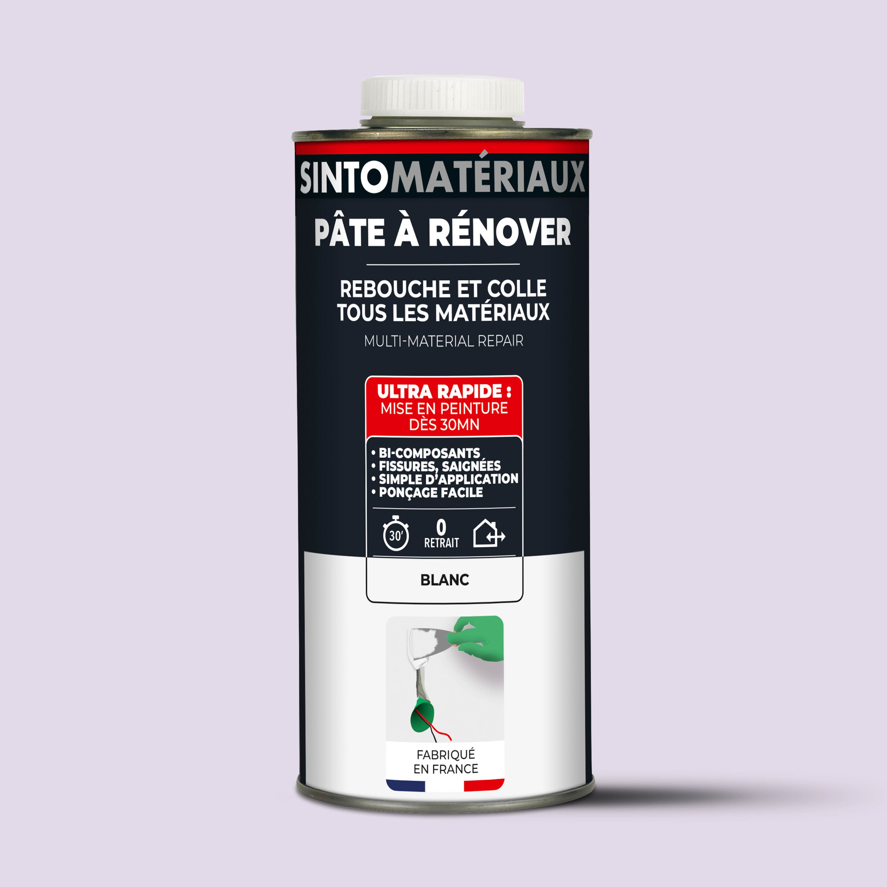SINTO - Pâte à rénover 408g Blanc