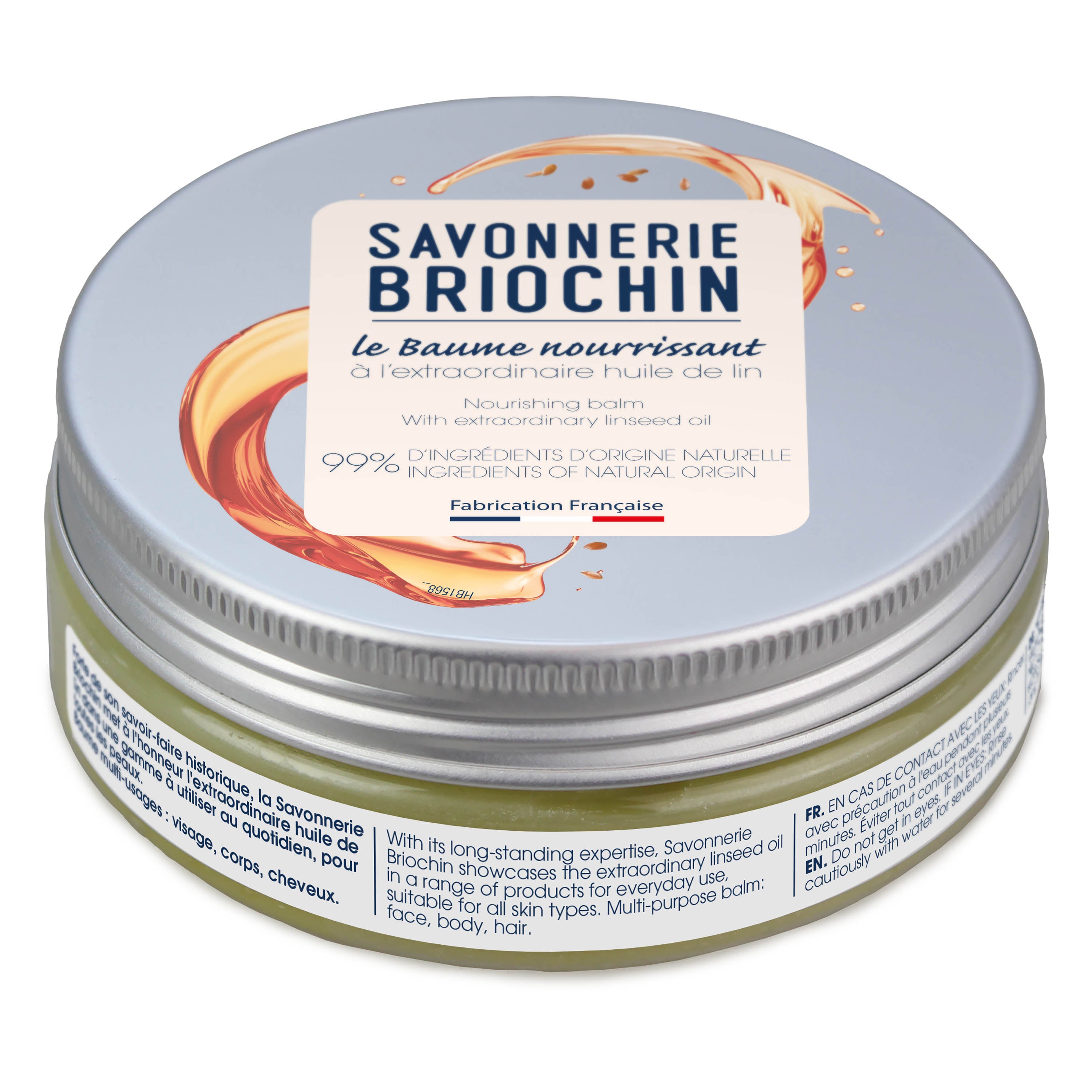 SAVONNERIE BRIOCHIN - Le Baume nourrissant à l'extraordinaire huile de lin 100ml