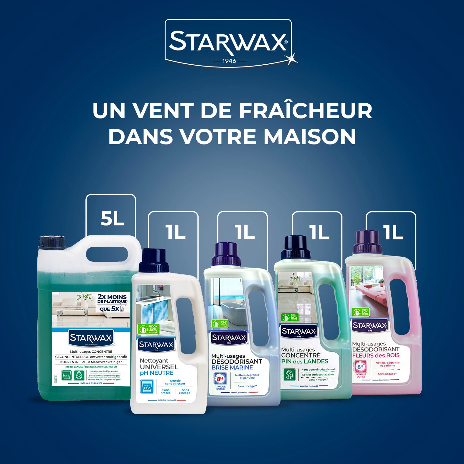 STARWAX - Nettoyant universel multi-usages pH neutre 1L