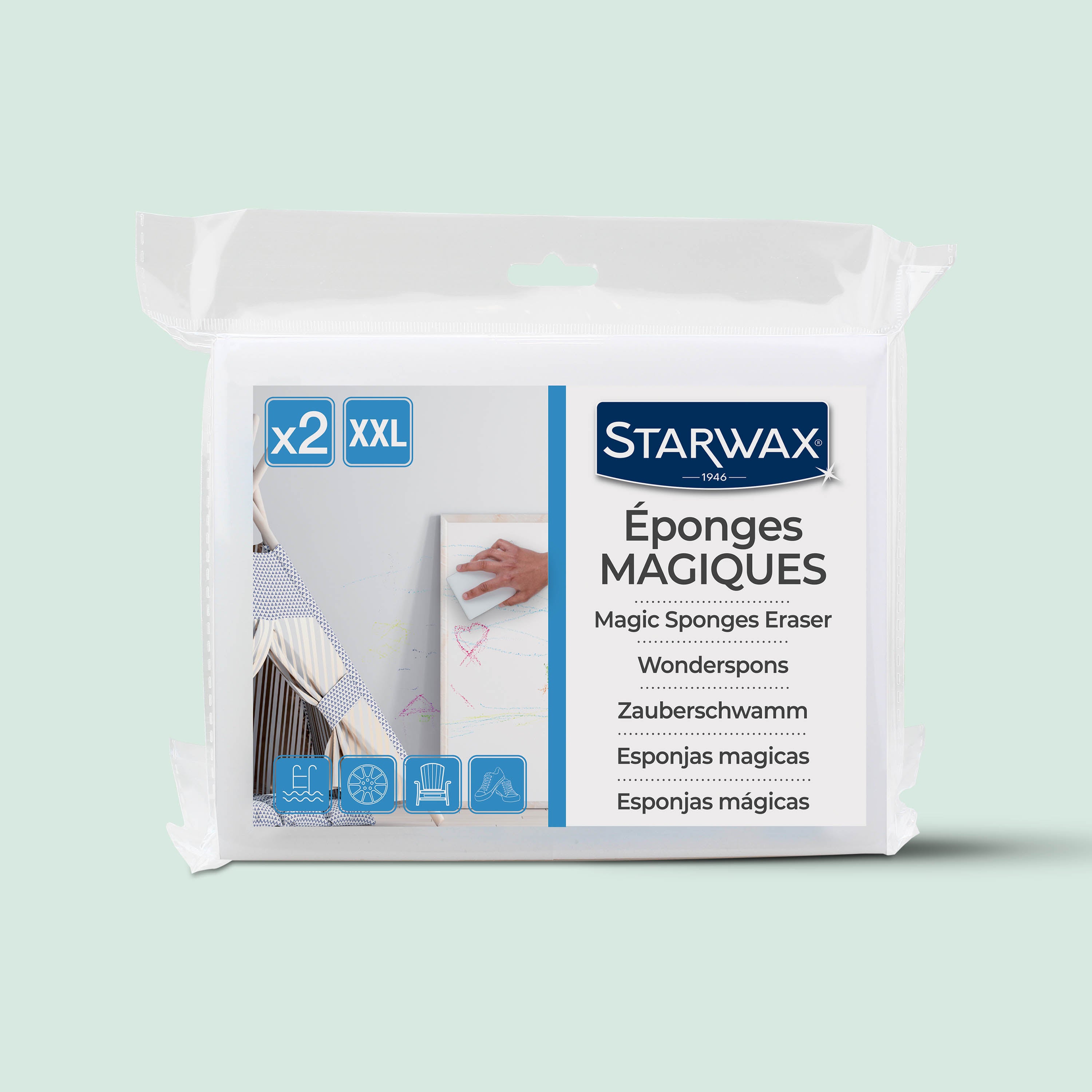 STARWAX - Eponges magiques XXL X2