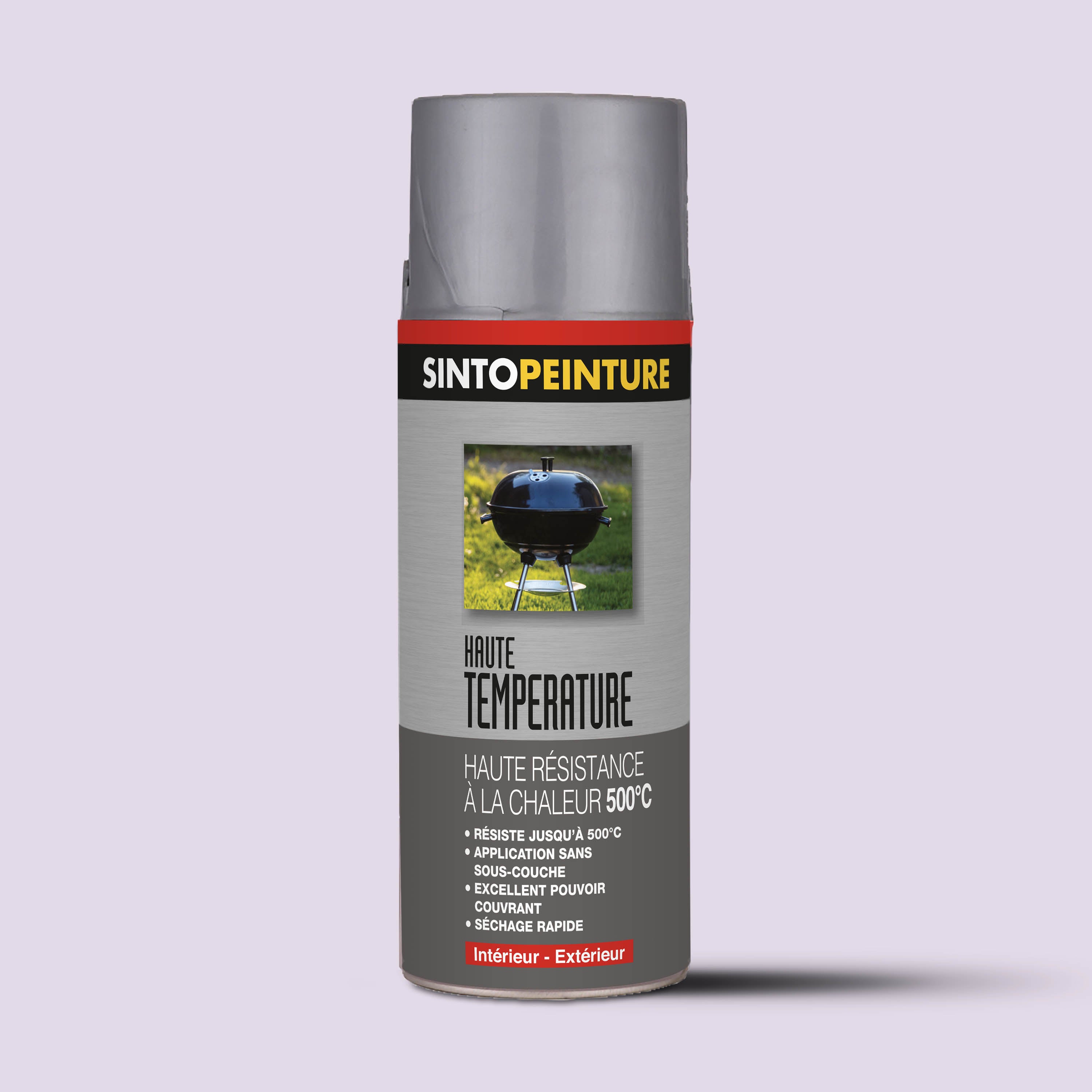 SINTO - Aérosol haute température 400ml Noir