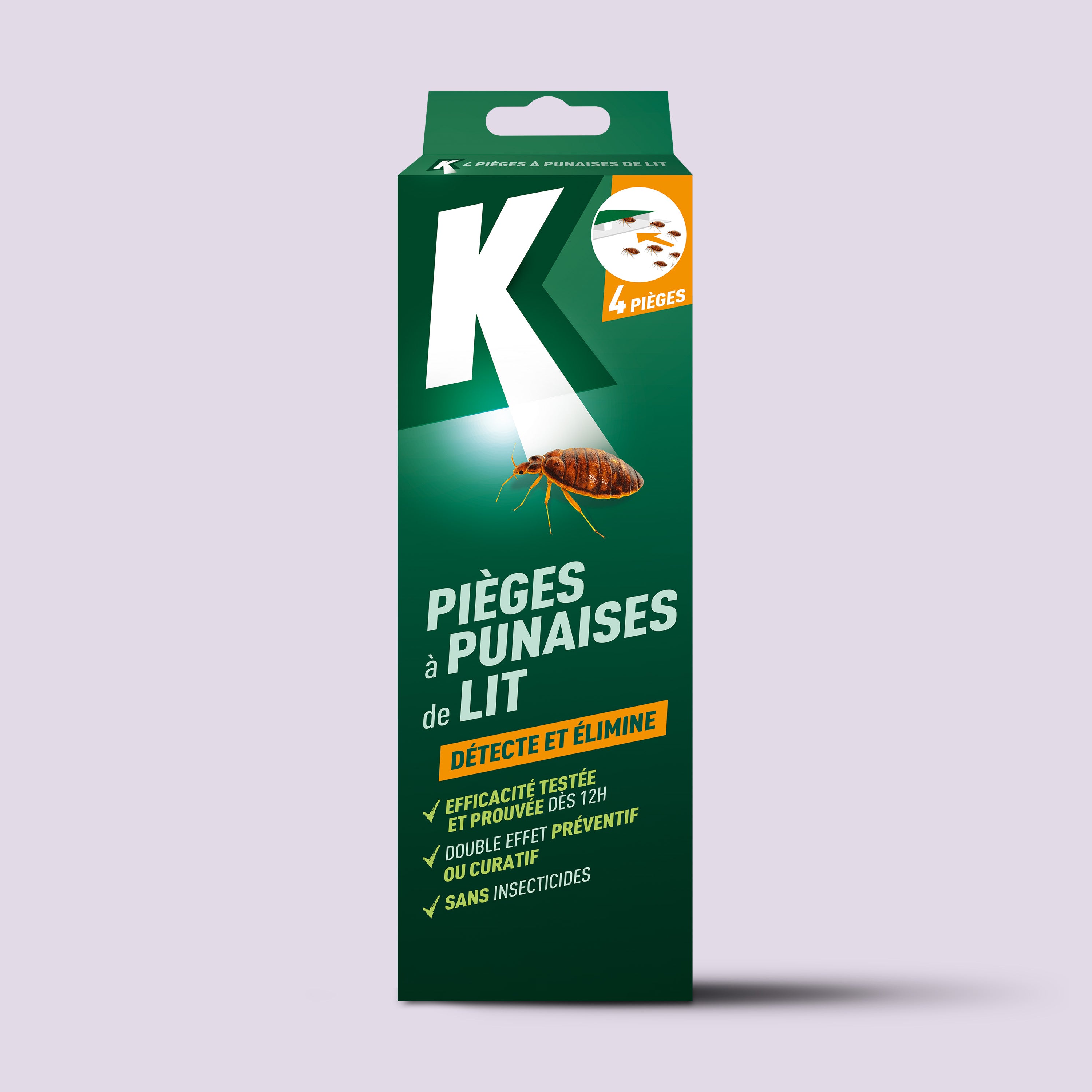 K - Piège à punaises de lit x 4