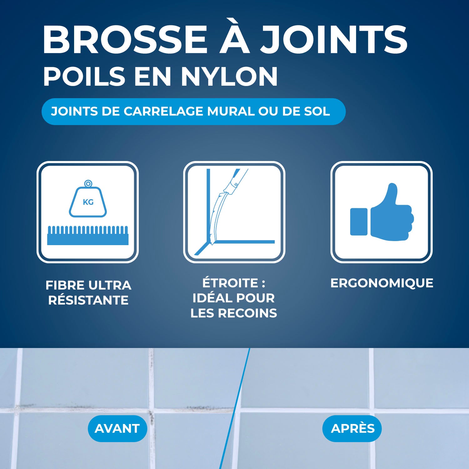 STARWAX - Brosse à joints ergonomie X1