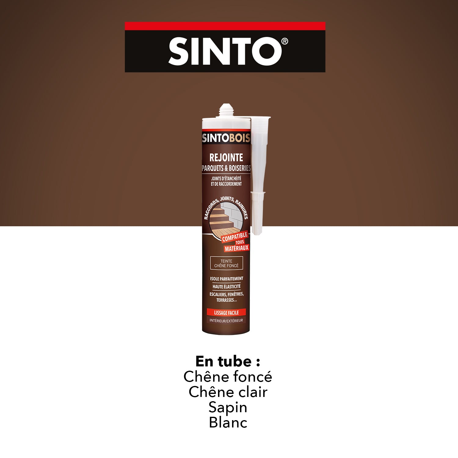 SINTO - Rejointe parquets et boiseries - Etanchéité et raccordement 310ml Chêne clair