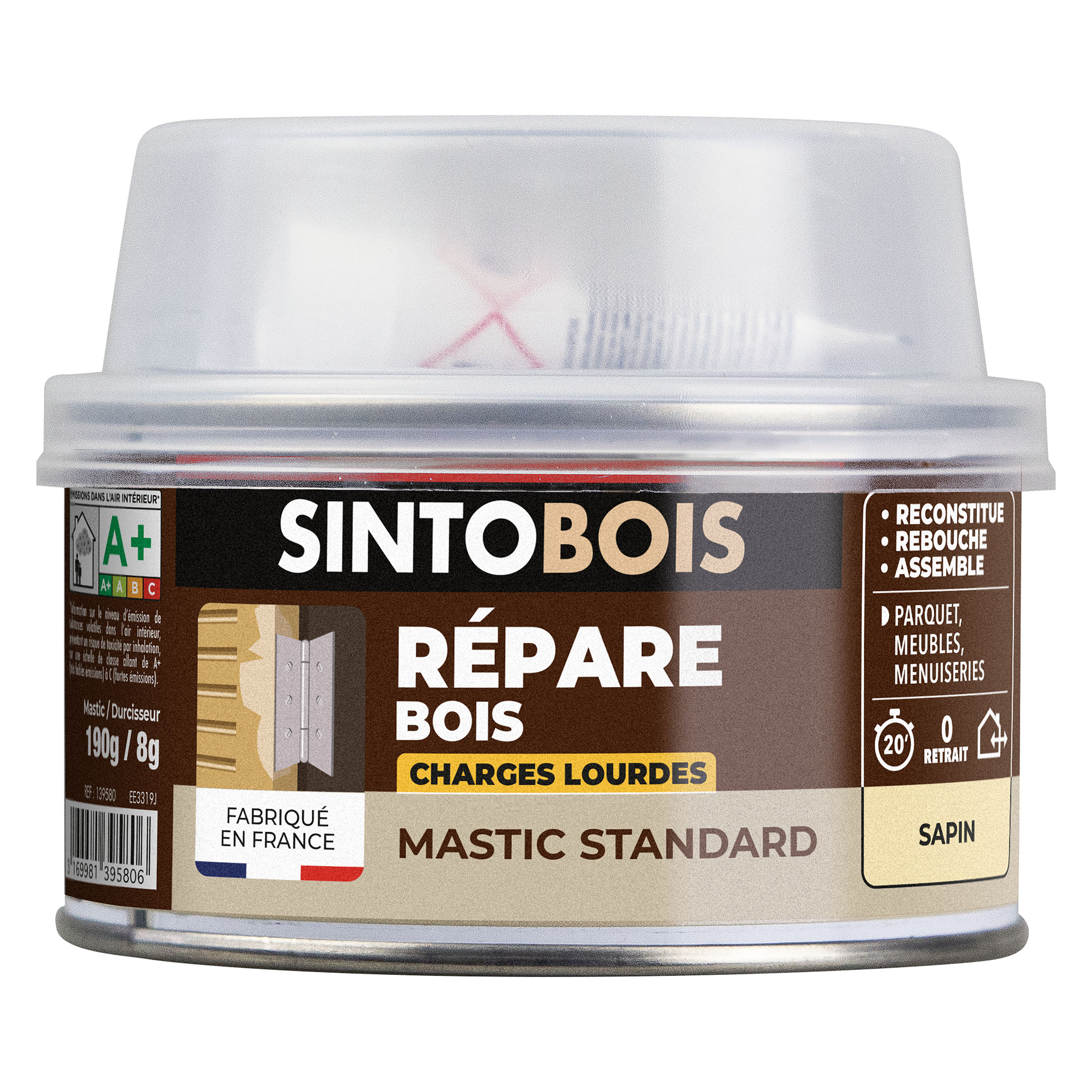 SINTO - Reconstitue bois charges lourdes 170ml Chêne