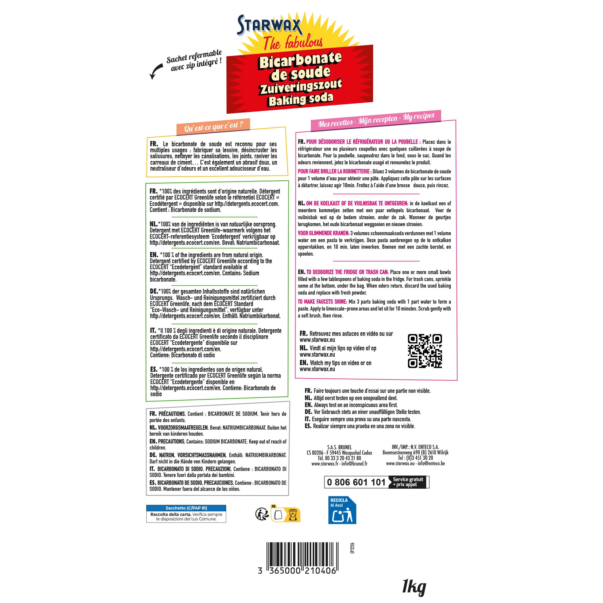 STARWAX FABULOUS - Bicarbonate de soude
 500g