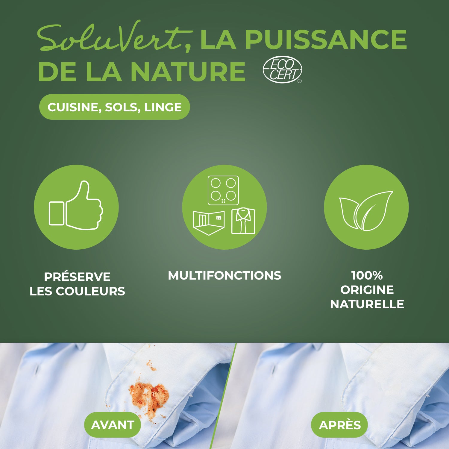 STARWAX SOLUVERT - Savon de Marseille liquide sans huile de palme 1L