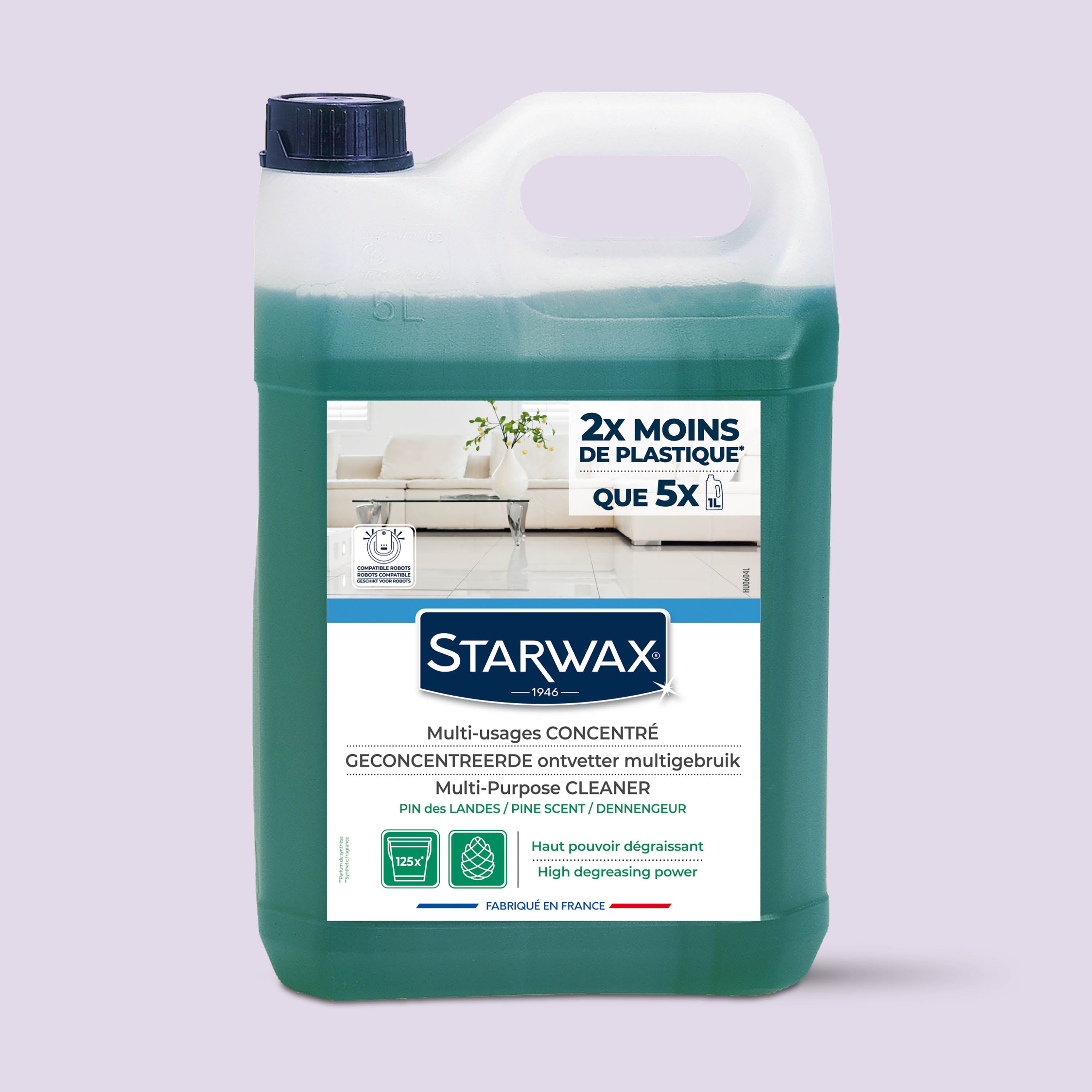 STARWAX - Nettoyant multi-usages concentré parfum pin des landes 1L Parfum pin des landes (parfum de synthèse)