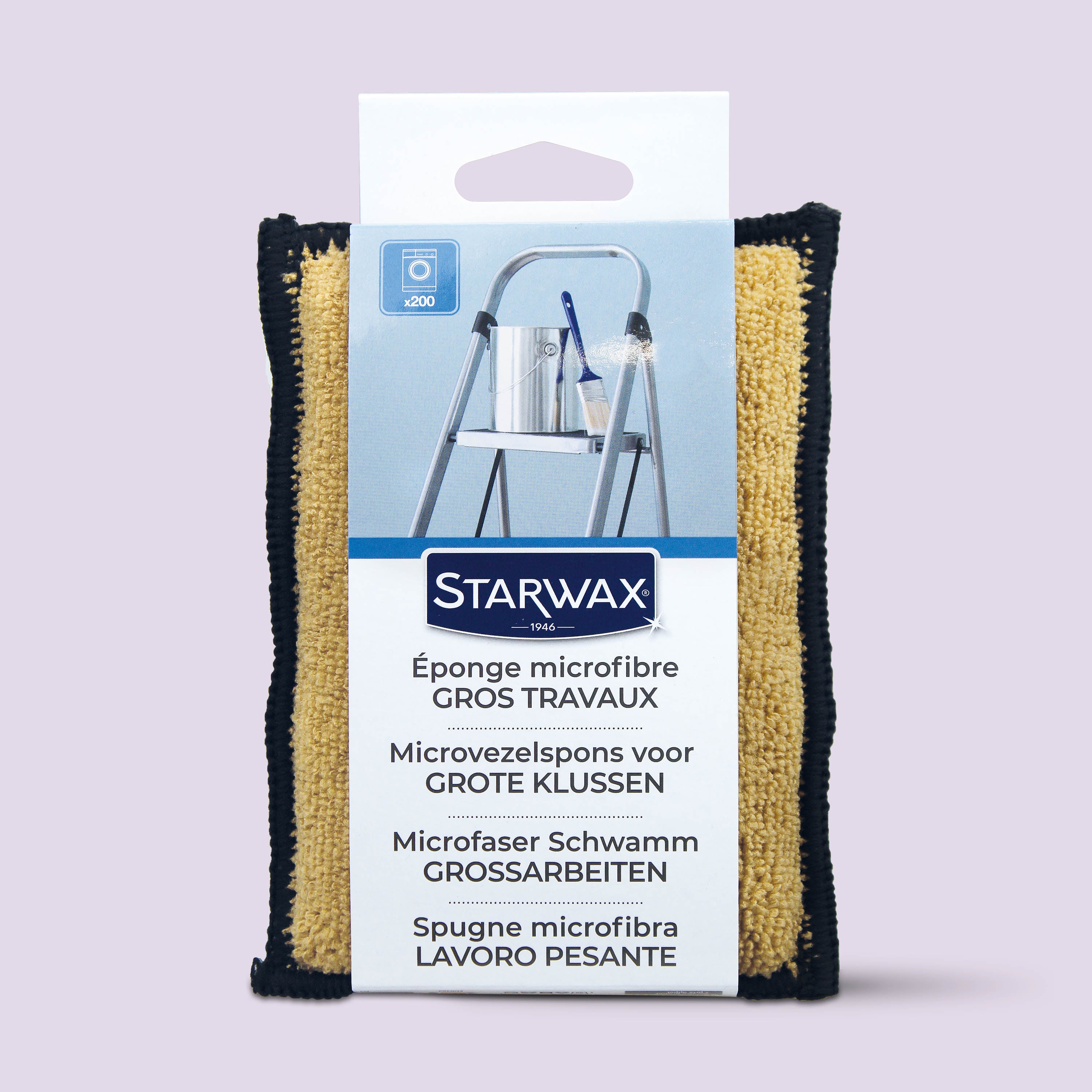 STARWAX - Eponge microfibre gros travaux X1