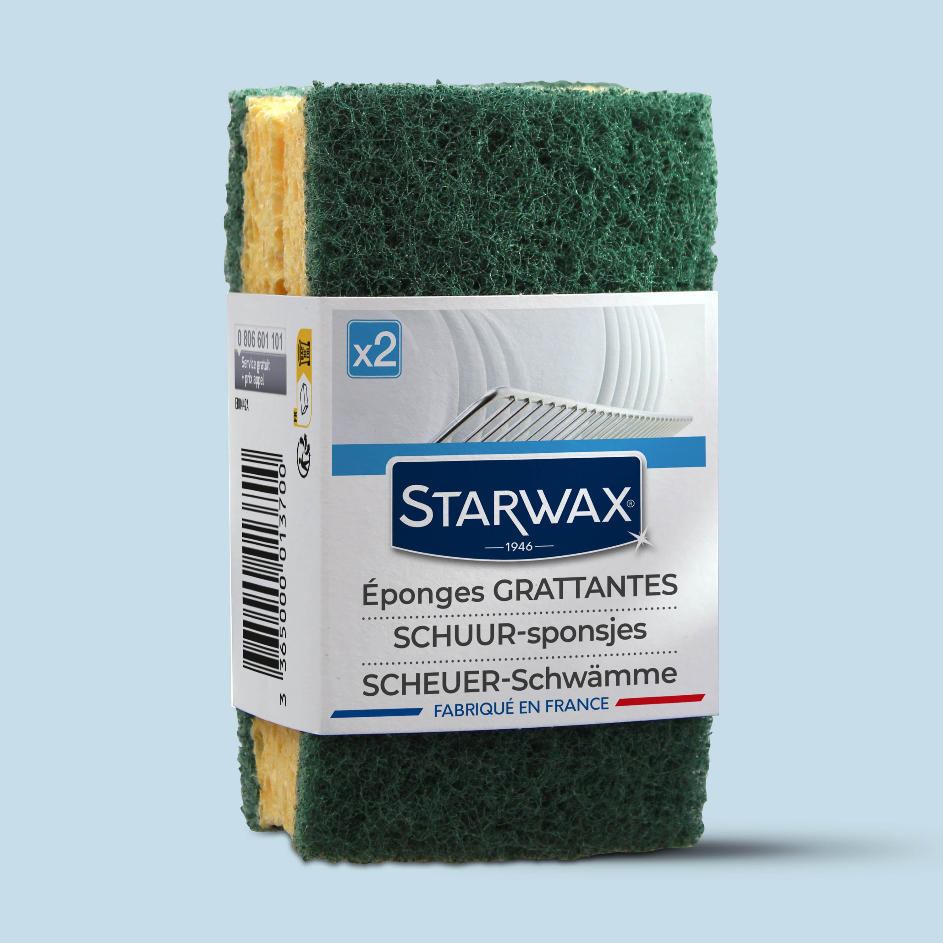 STARWAX - Eponges grattantes X2