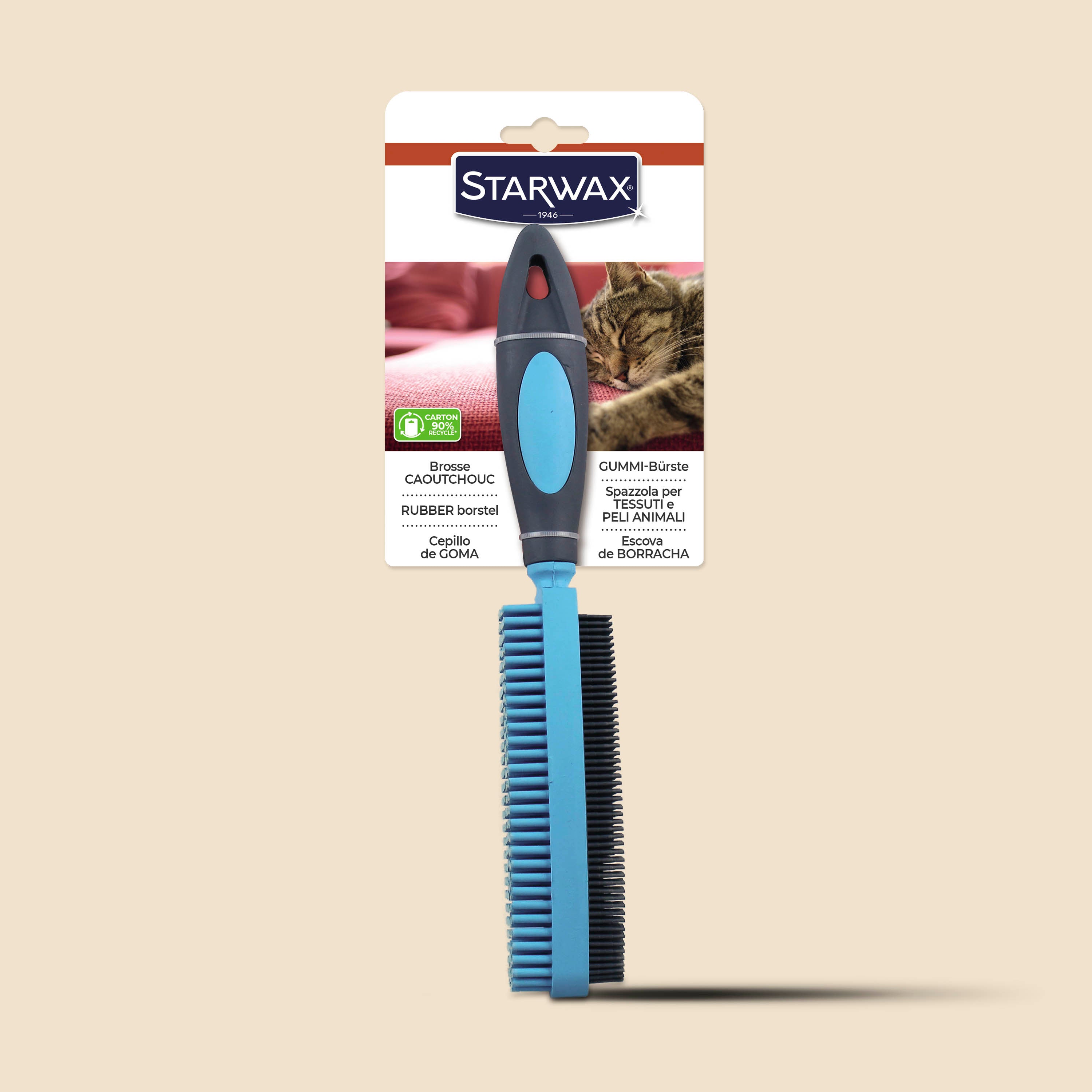 STARWAX - Brosse caoutchouc pour textile
 X1