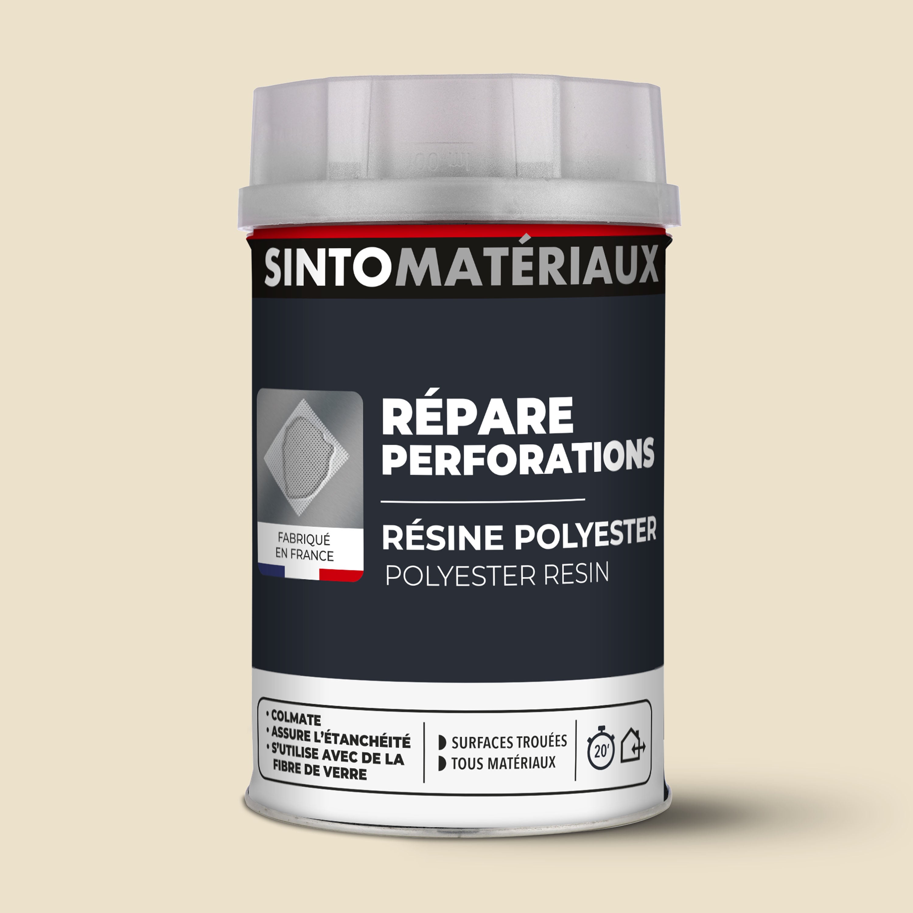 SINTO - Répare métaux, plastiques, composites 1kg