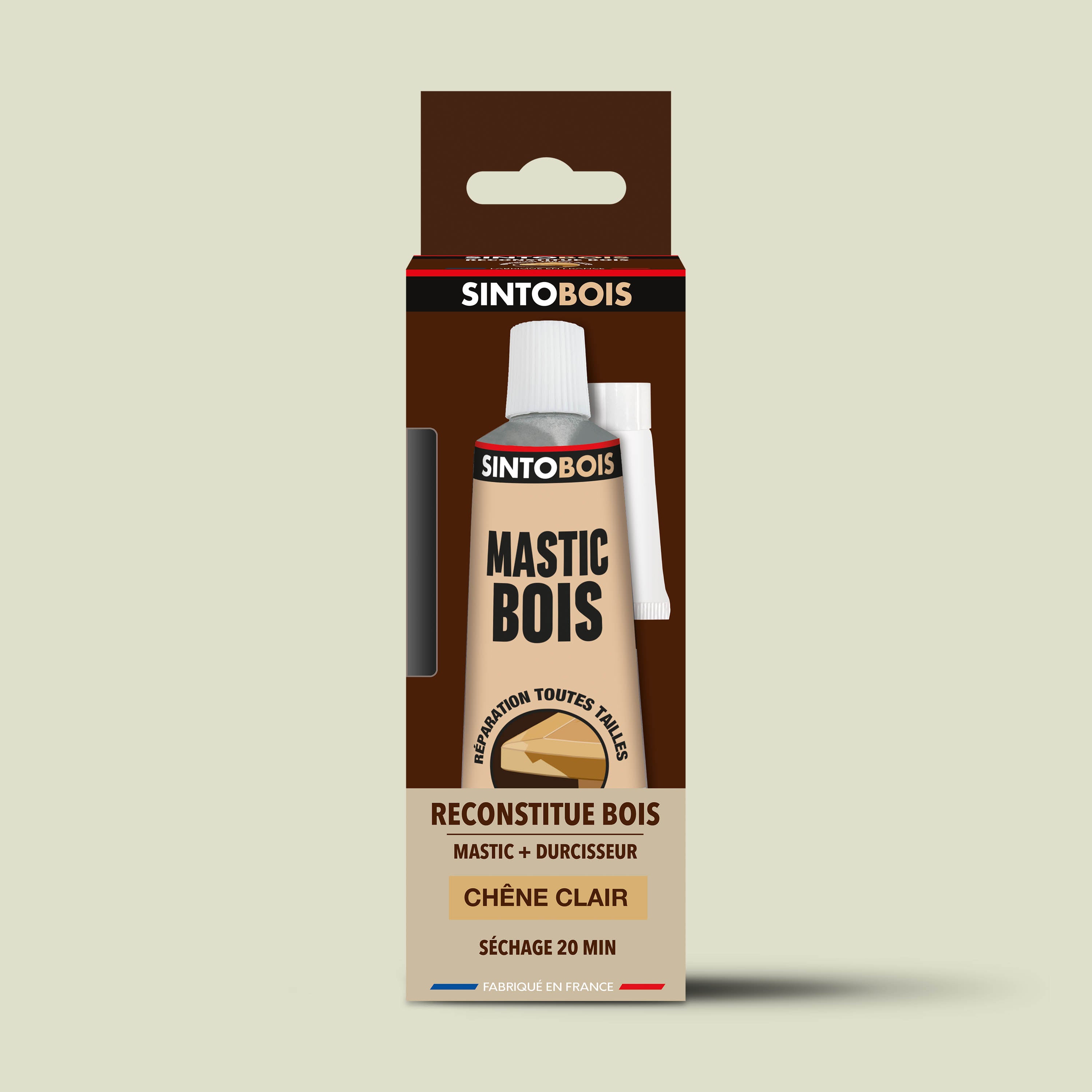 SINTO - Reconstitue angles et gros trous 500ml Chêne