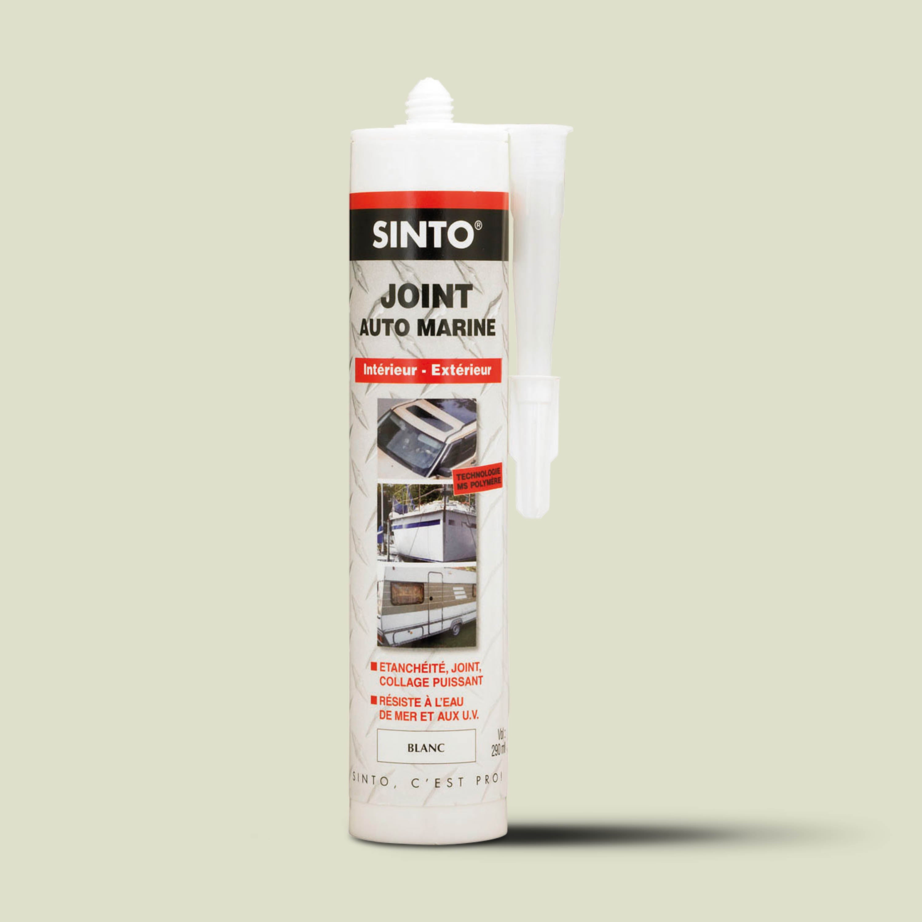 SINTO - Joint mastic auto marine 290ml Blanc