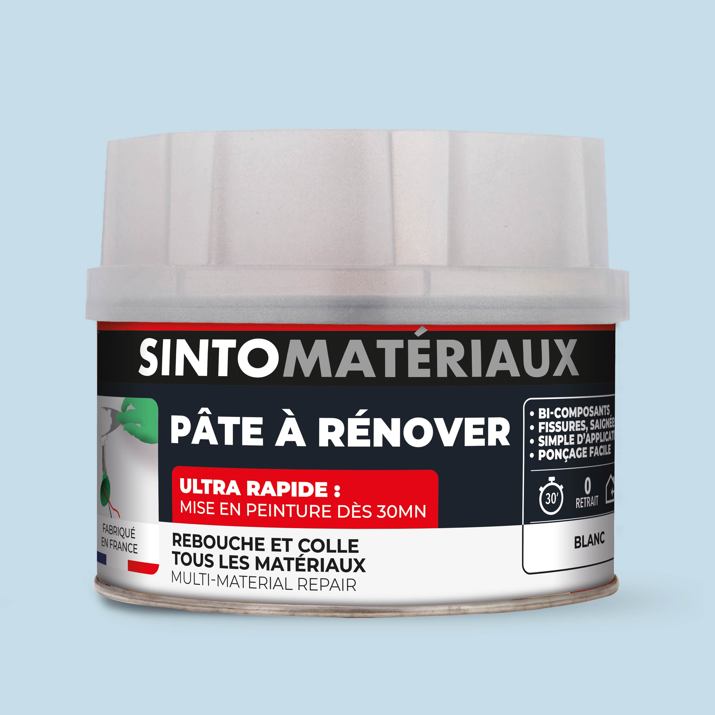 SINTO - Pâte à rénover 408g Blanc