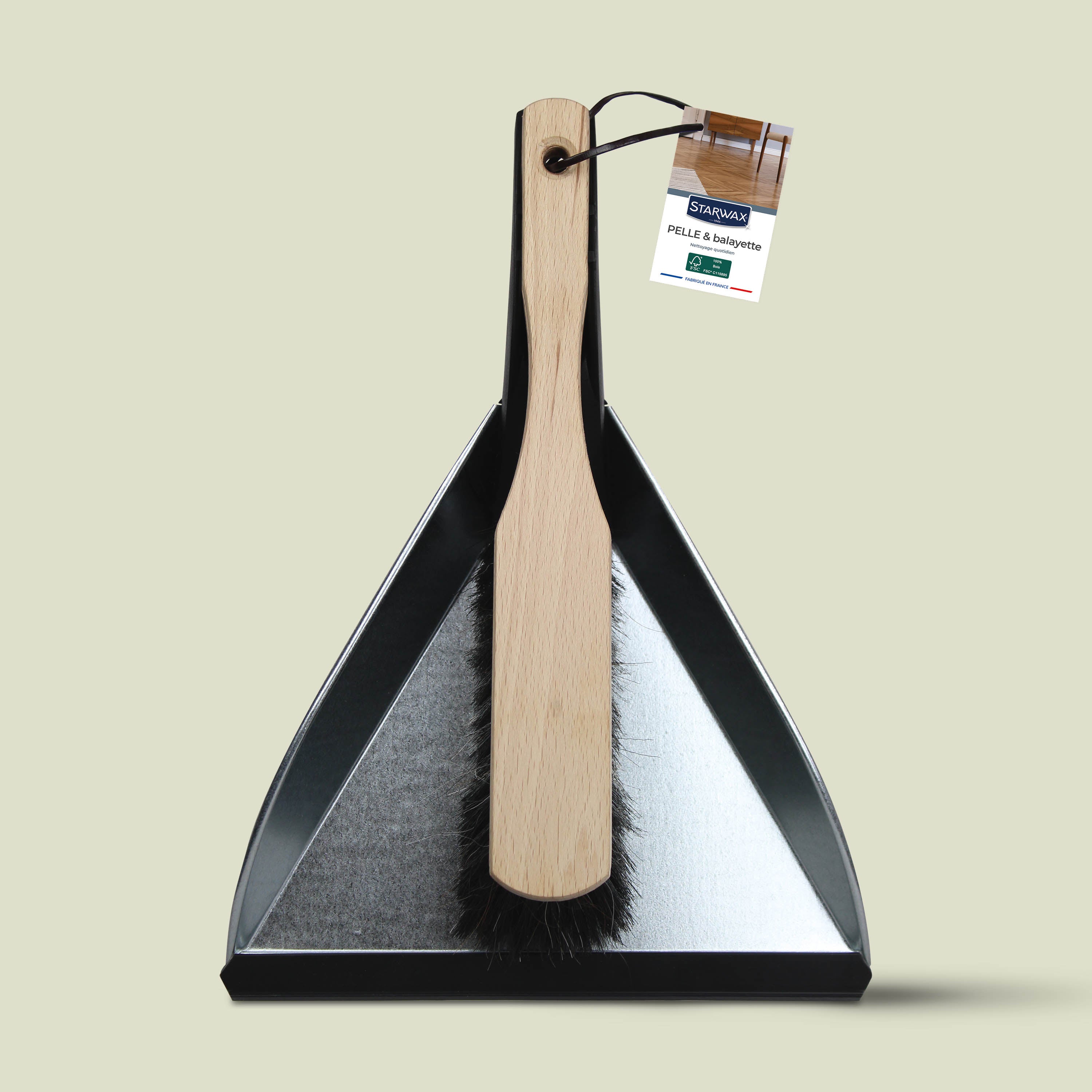 STARWAX - Pelle et balayette rectangulaire FSC® X1