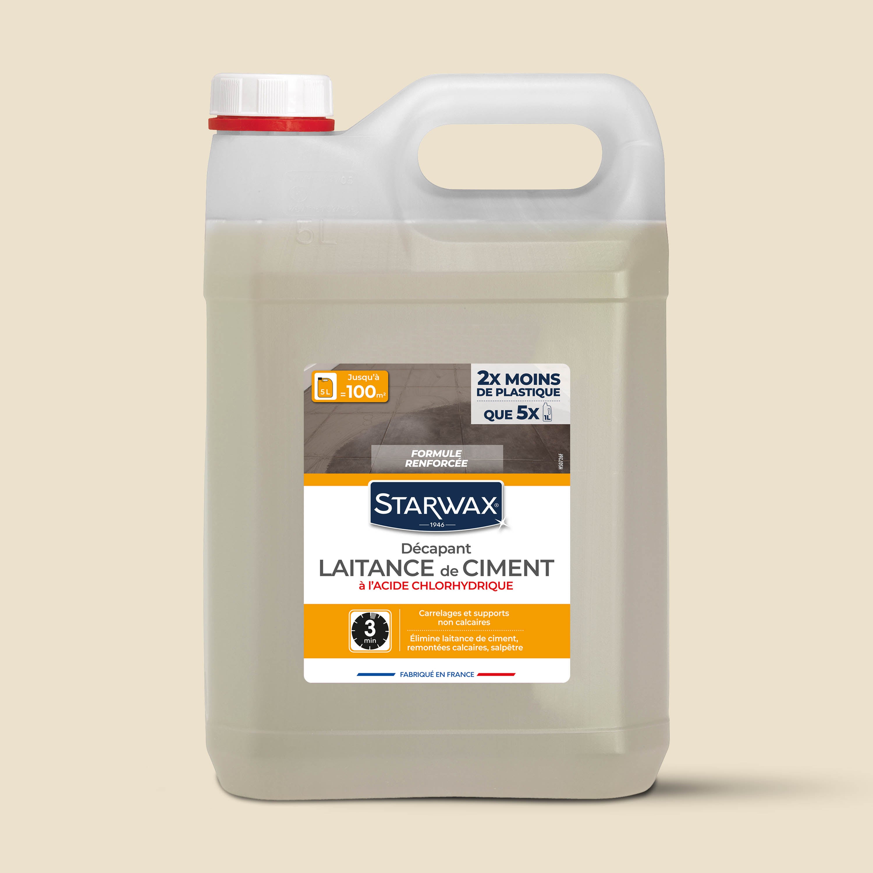 STARWAX - Décapant laitance de ciment 1L