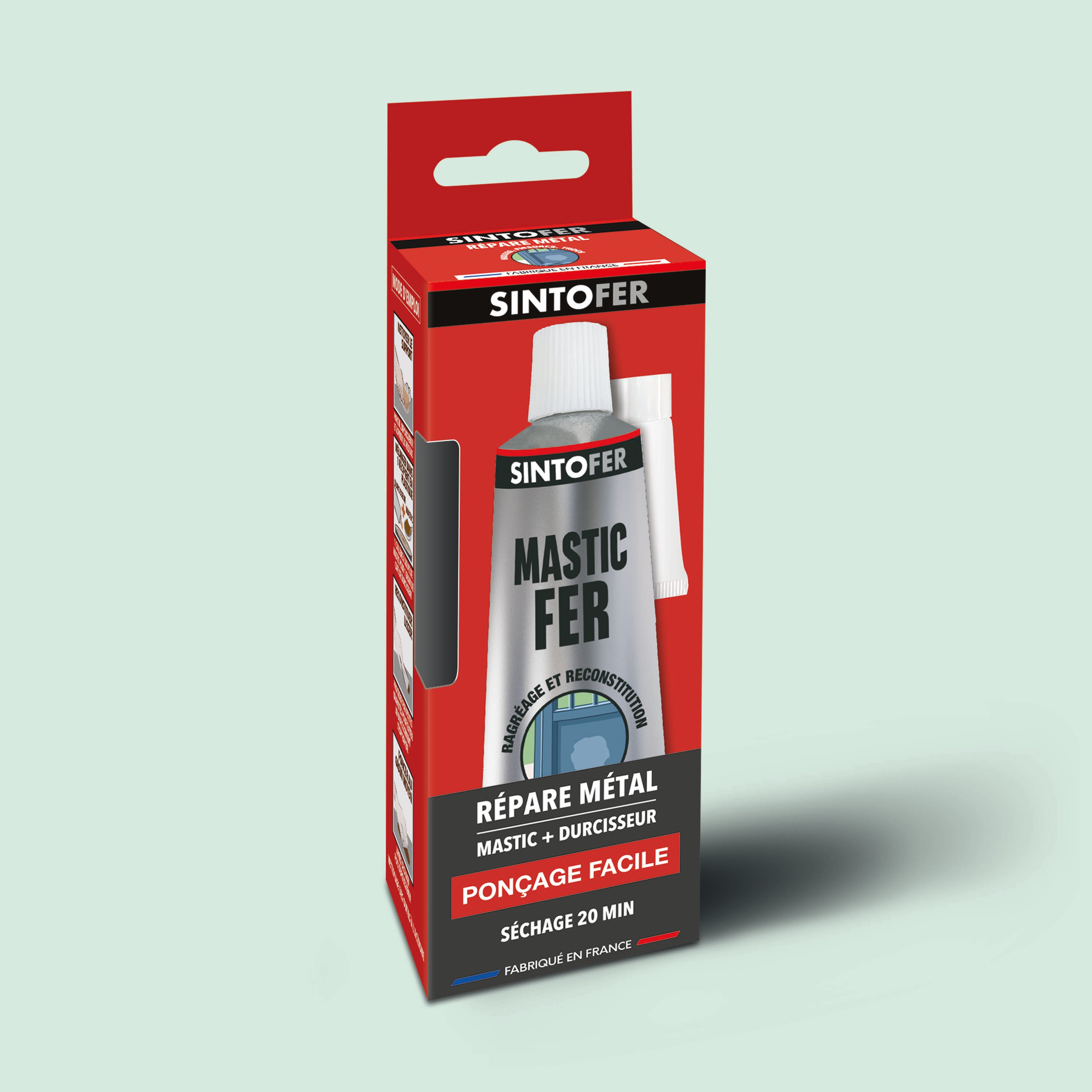 SINTO - Répare métal standard 120g Blanc