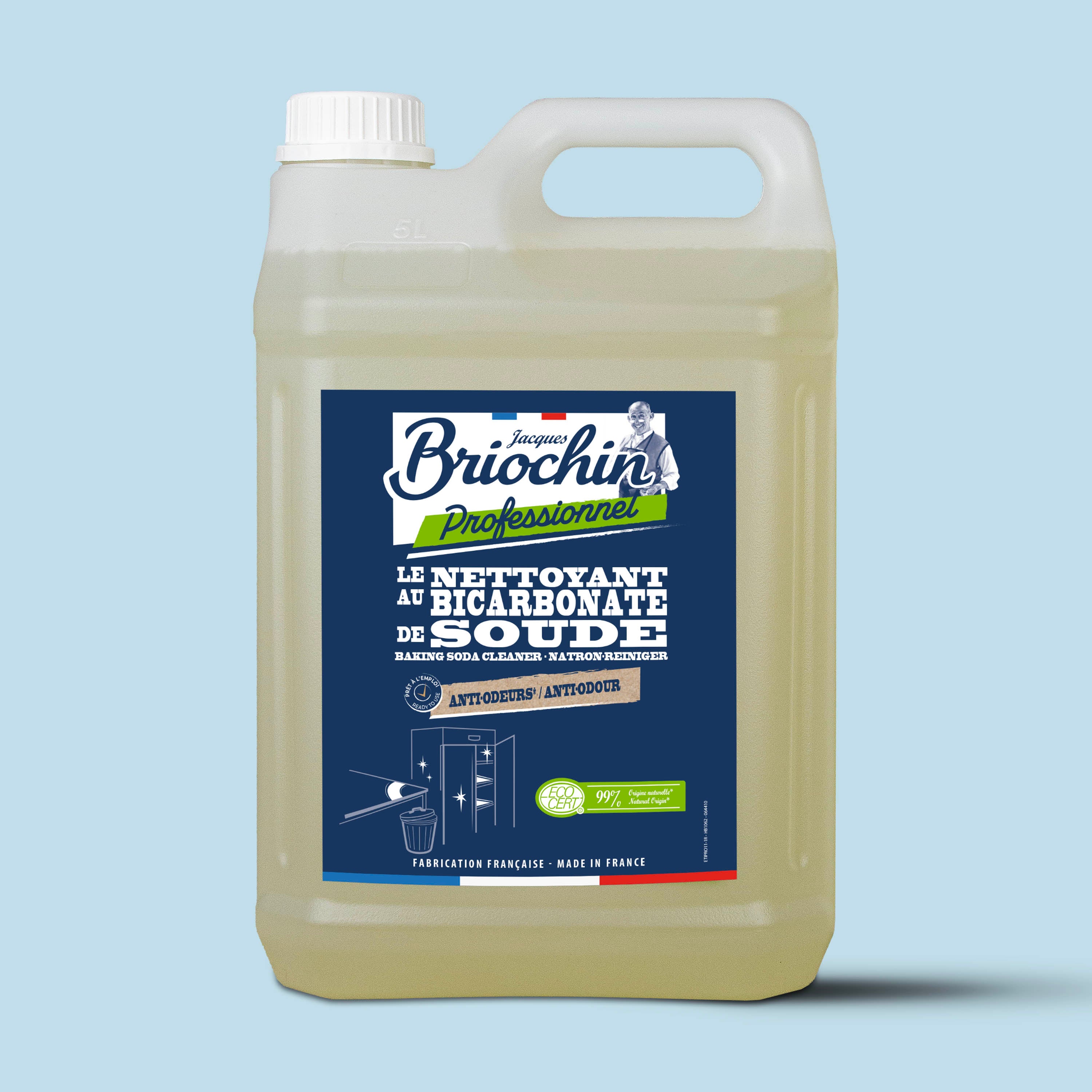 JACQUES BRIOCHIN PRO - Le Bicarbonate de Soude prêt à l'emploi 5L Parfum verveine