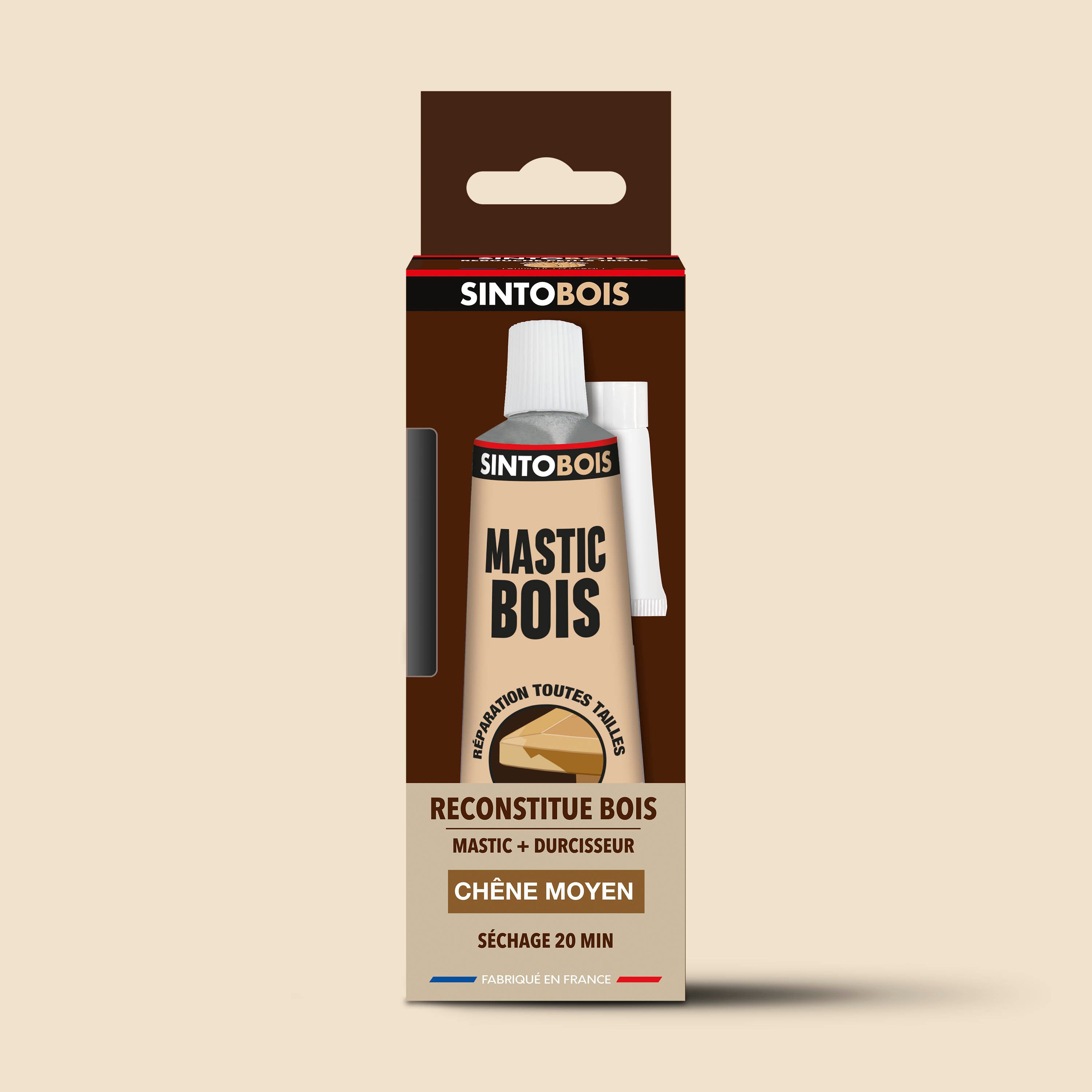 SINTO - Reconstitue angles et gros trous 500ml Chêne