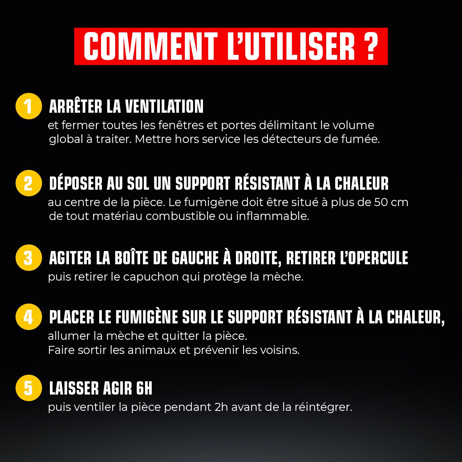K.PRO - Fumigène spécial infestation tous insectes 60g