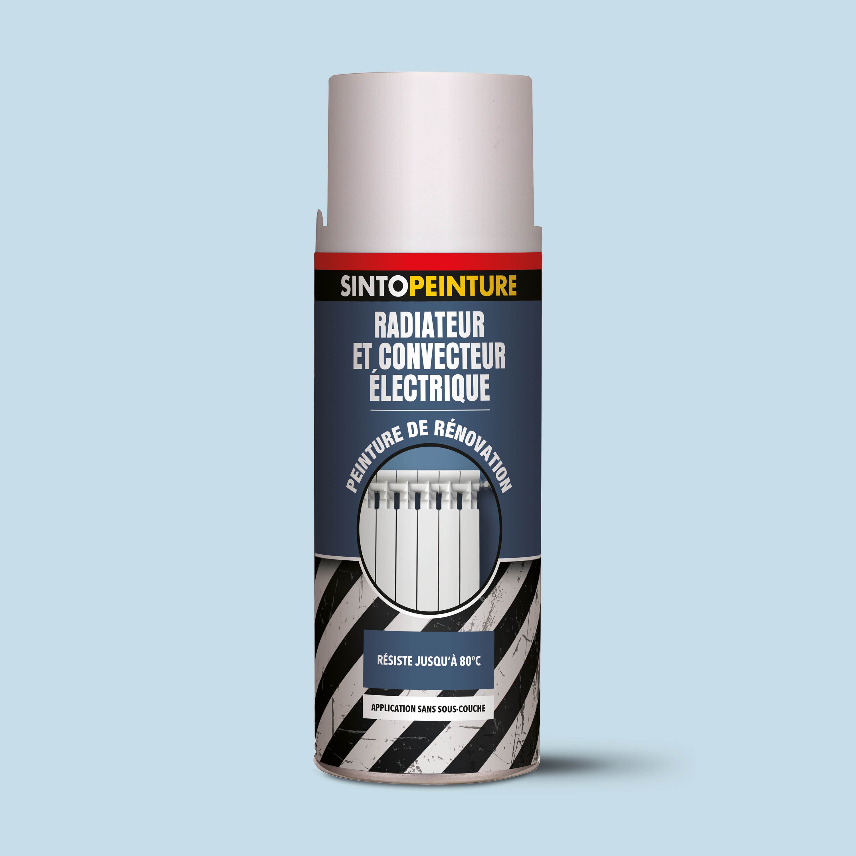 SINTO - Peinture spécial radiateur blanc 400ml Blanc satiné RAL 9010