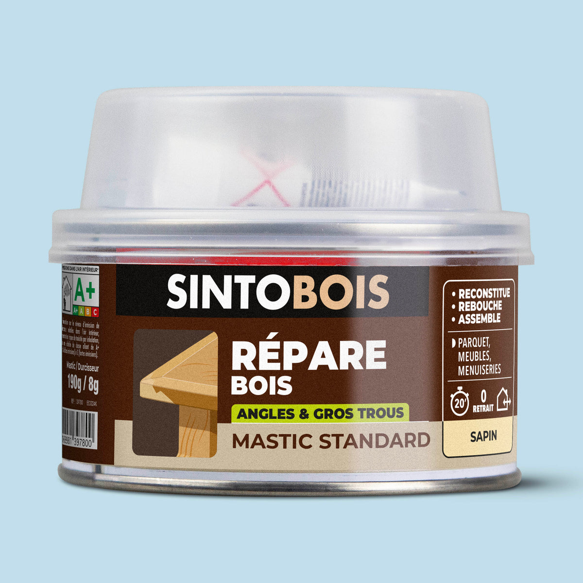 SINTO - Reconstitue angles et gros trous 500ml Chêne