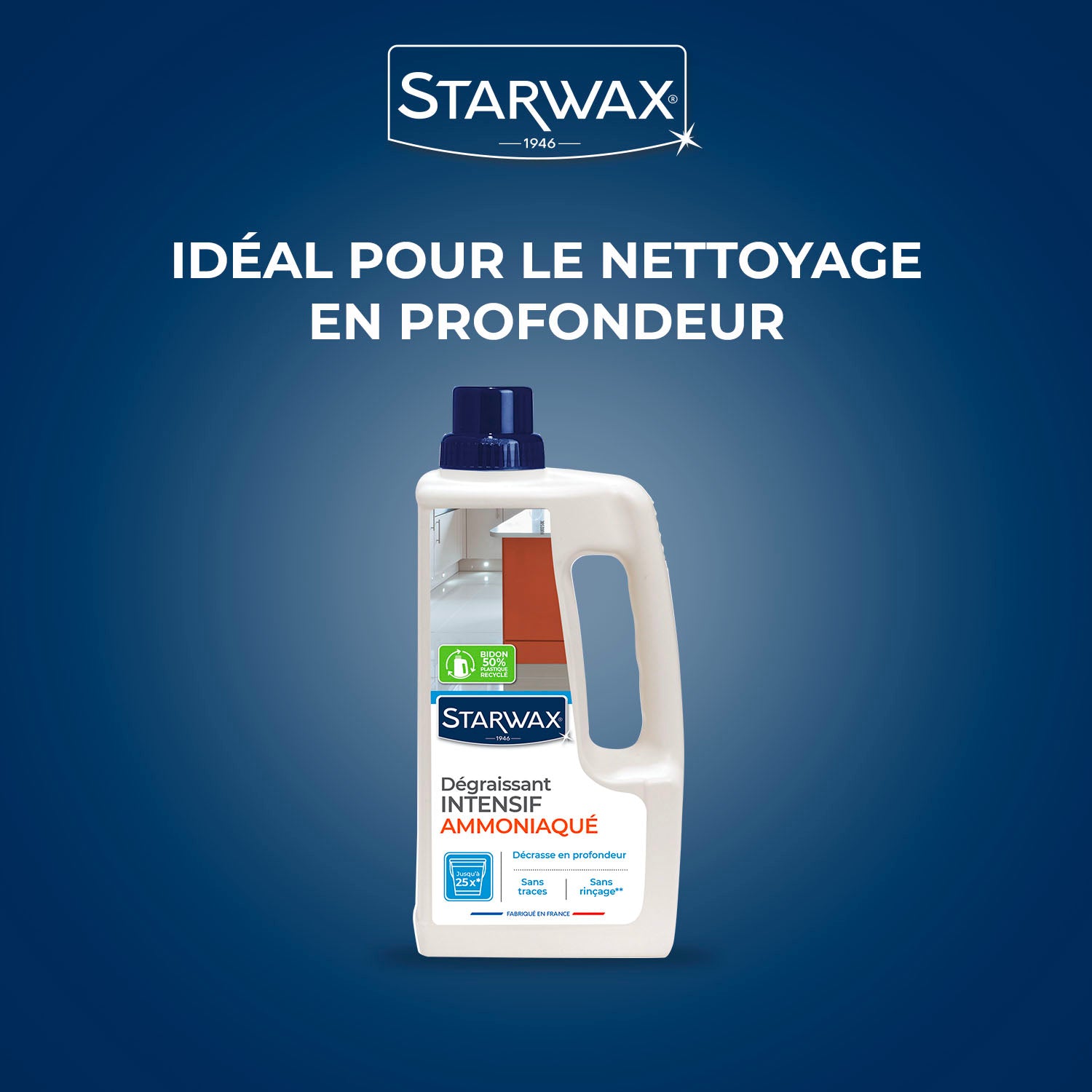 STARWAX - Dégraissant intensif ammoniaqué multi-usages 1L