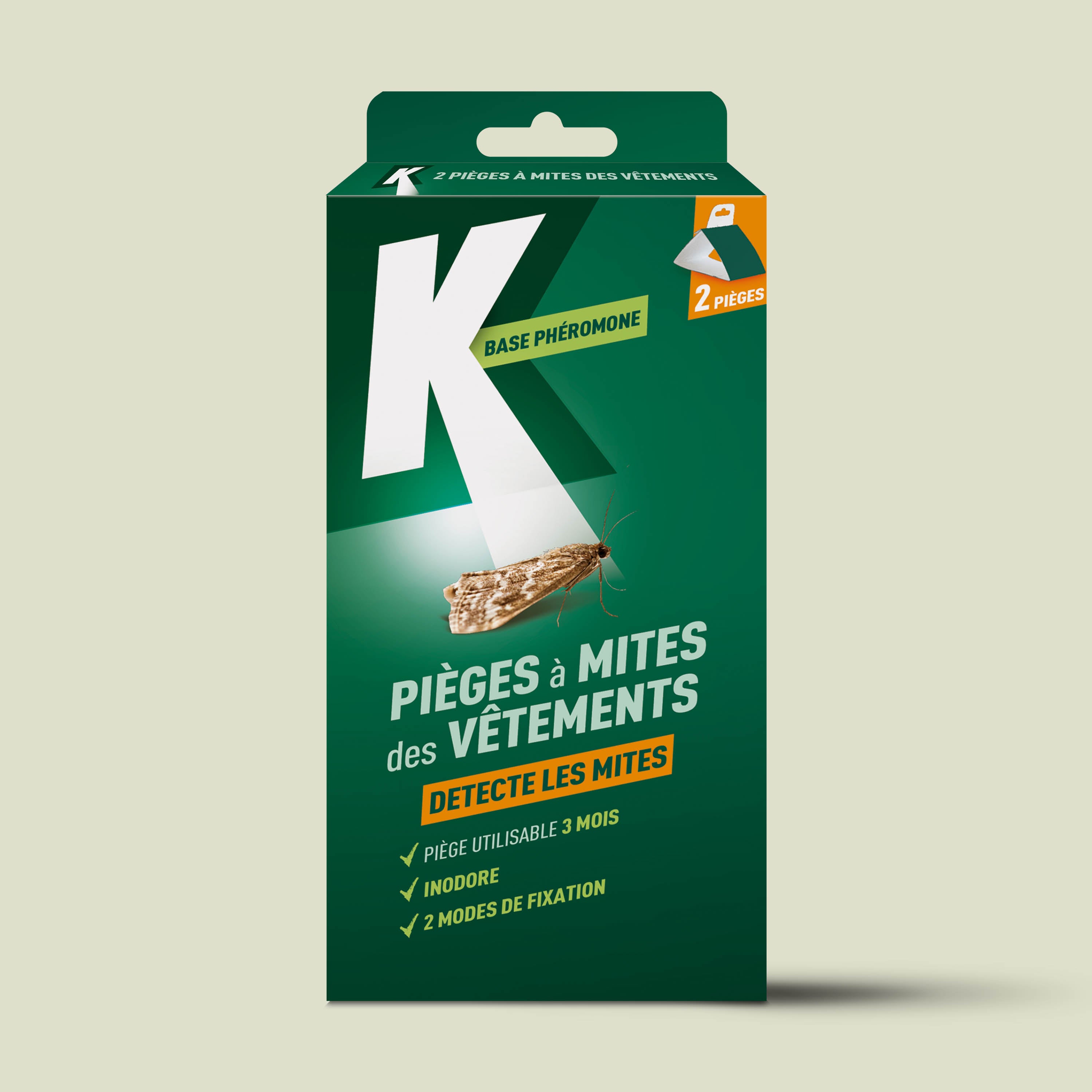 K - Pièges à mites des vêtements x 2