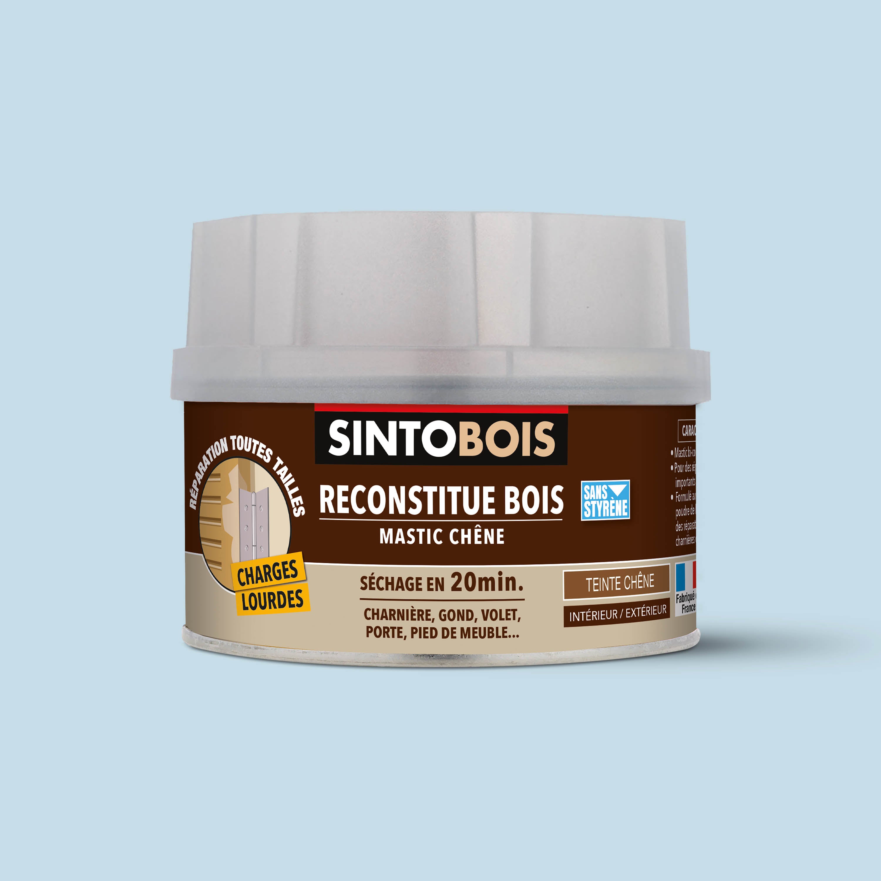 SINTO - Reconstitue bois charges lourdes 170ml Chêne