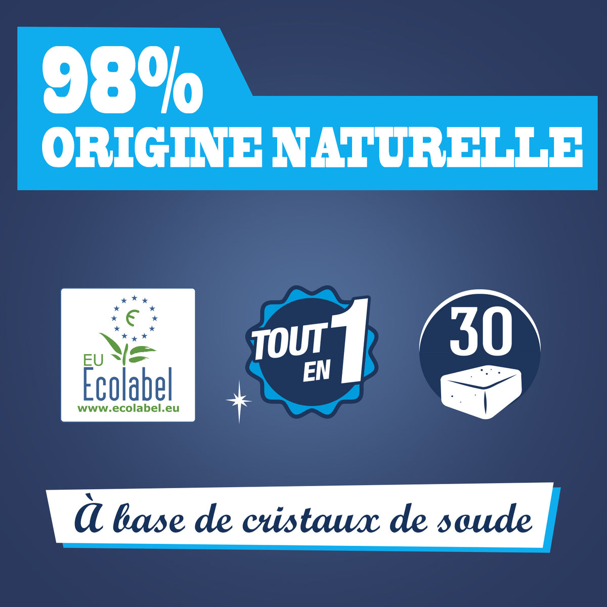 Lot de 6 tablettes lave-vaisselle
