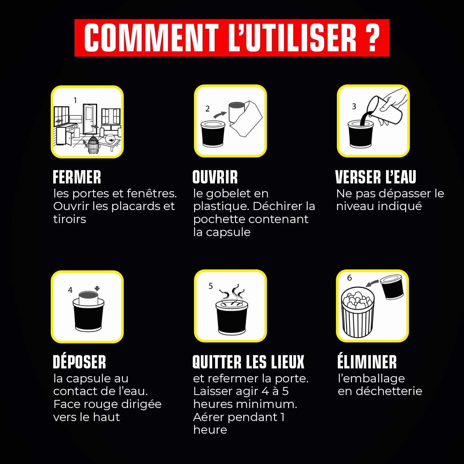 K.PRO - Fumigateur spécial infestation tous insectes 10g