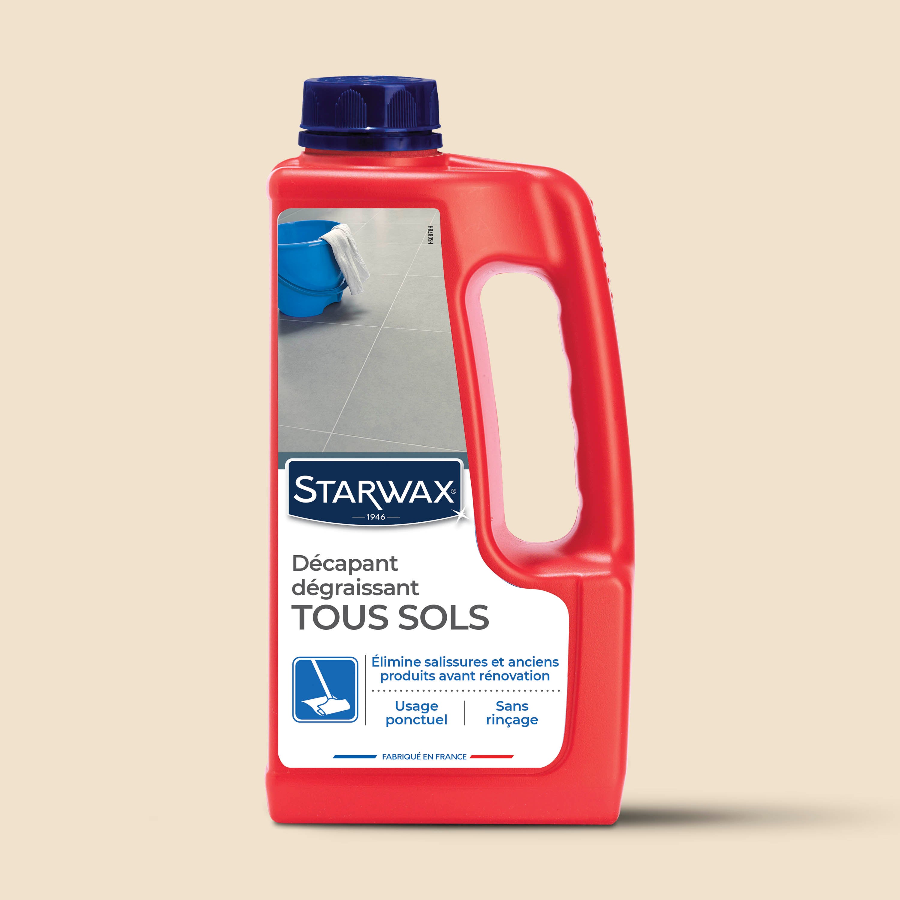 STARWAX - Décapant sans rinçage pour sols intérieurs 1L