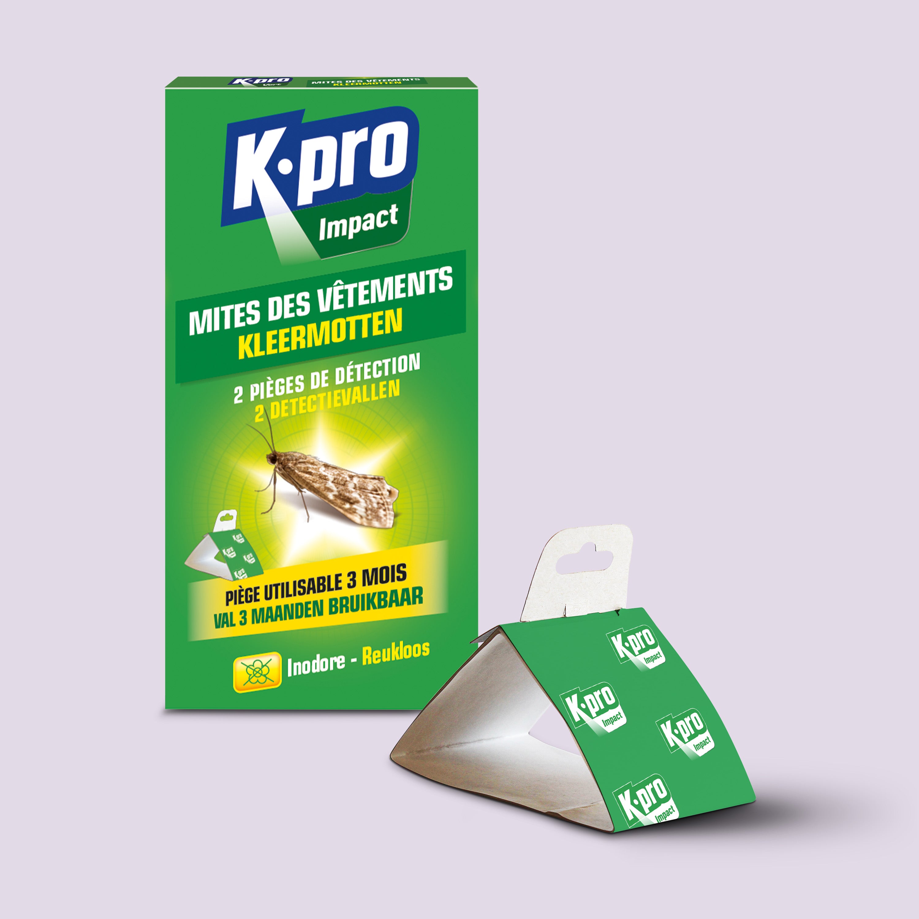 K.PRO - Pièges de détection des mites des vêtements
 X2
