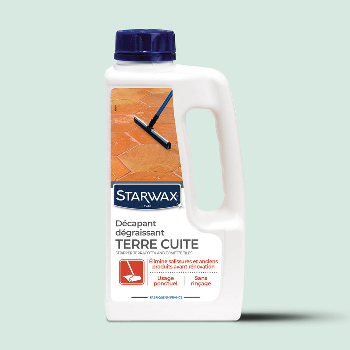 Décapant pour tomettes et terres cuites