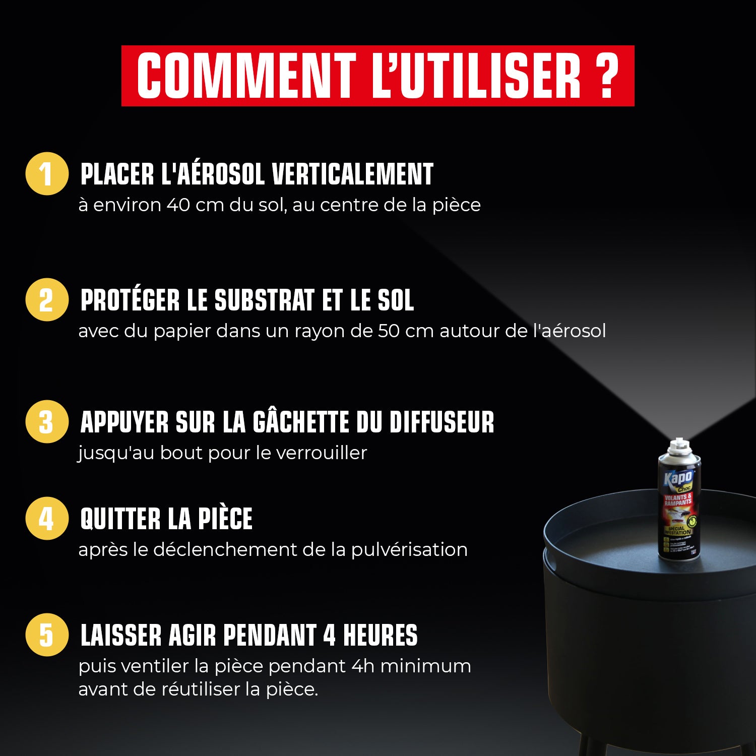 K.PRO - Aérosol diffusion automatique tous insectes
 200ml