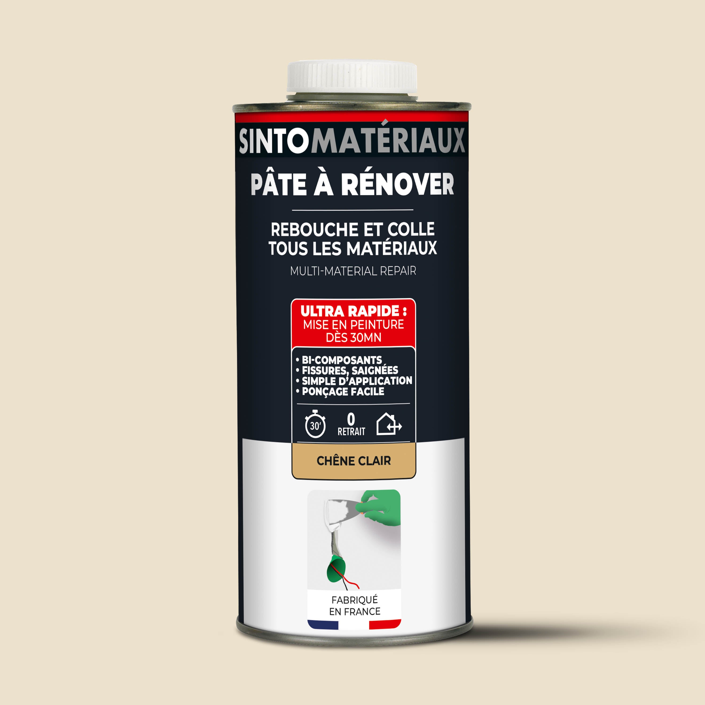 SINTO - Pâte à rénover 408g Blanc