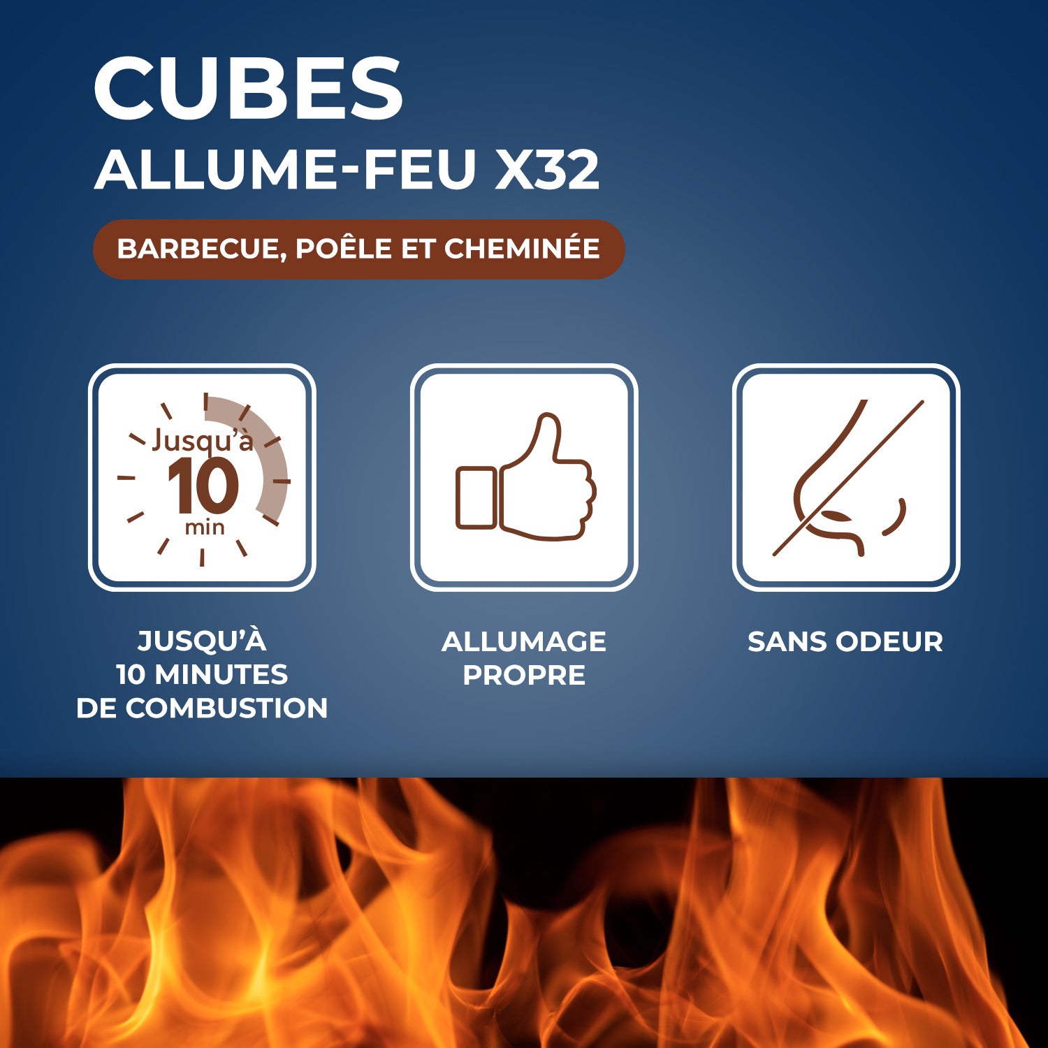 STARWAX - Cubes allume feu PEFC X32
