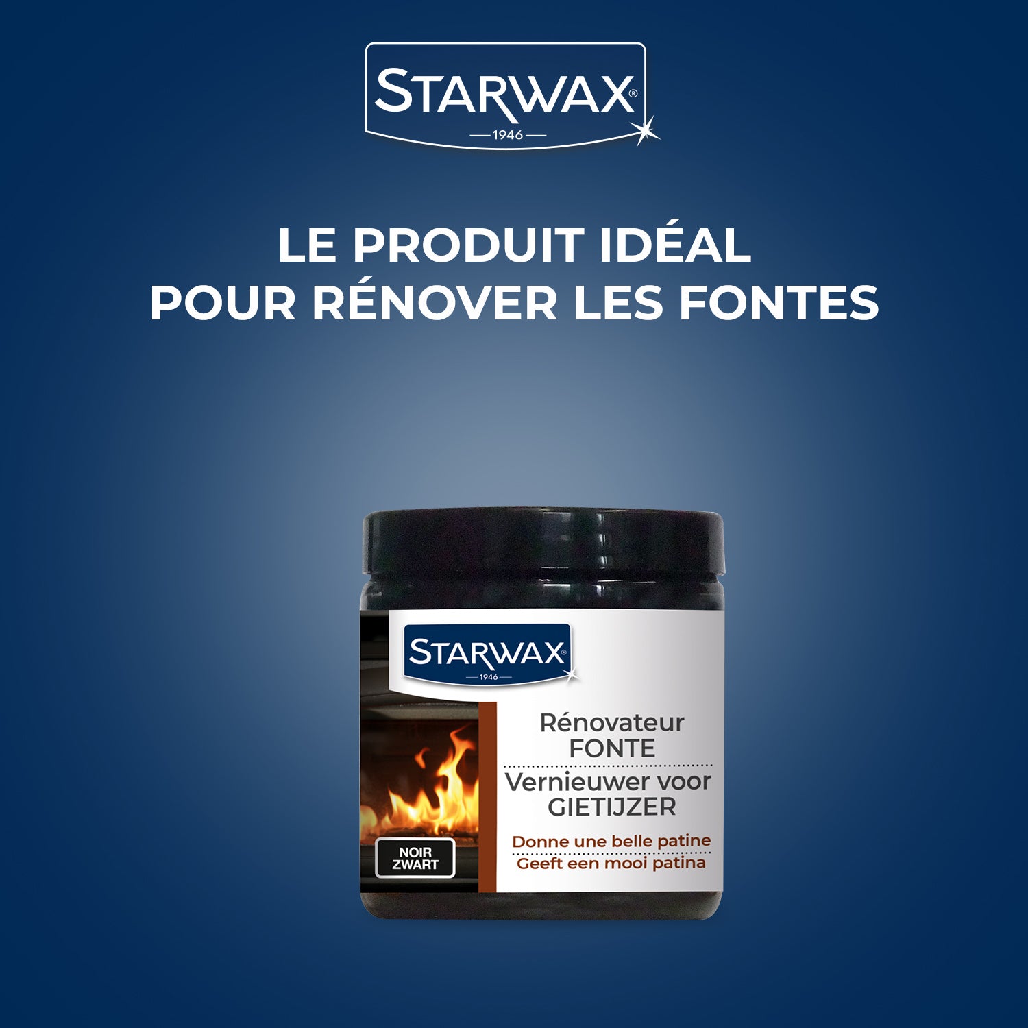 STARWAX - Rénovateur fonte pour poêle et cheminée 200ml