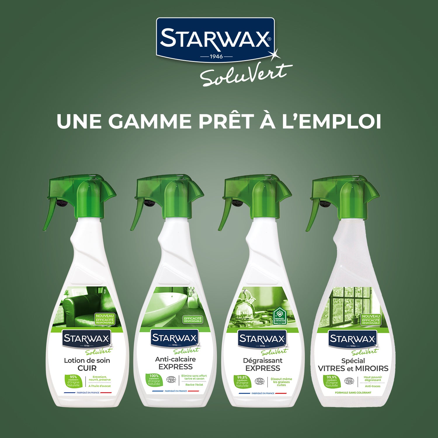 STARWAX SOLUVERT - Dégraissant express pour cuisines 500ml