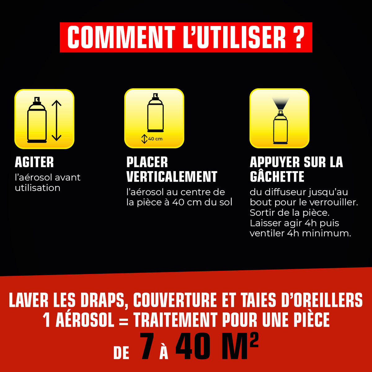 K.PRO - Aérosol diffusion automatique punaises de lit 200ml