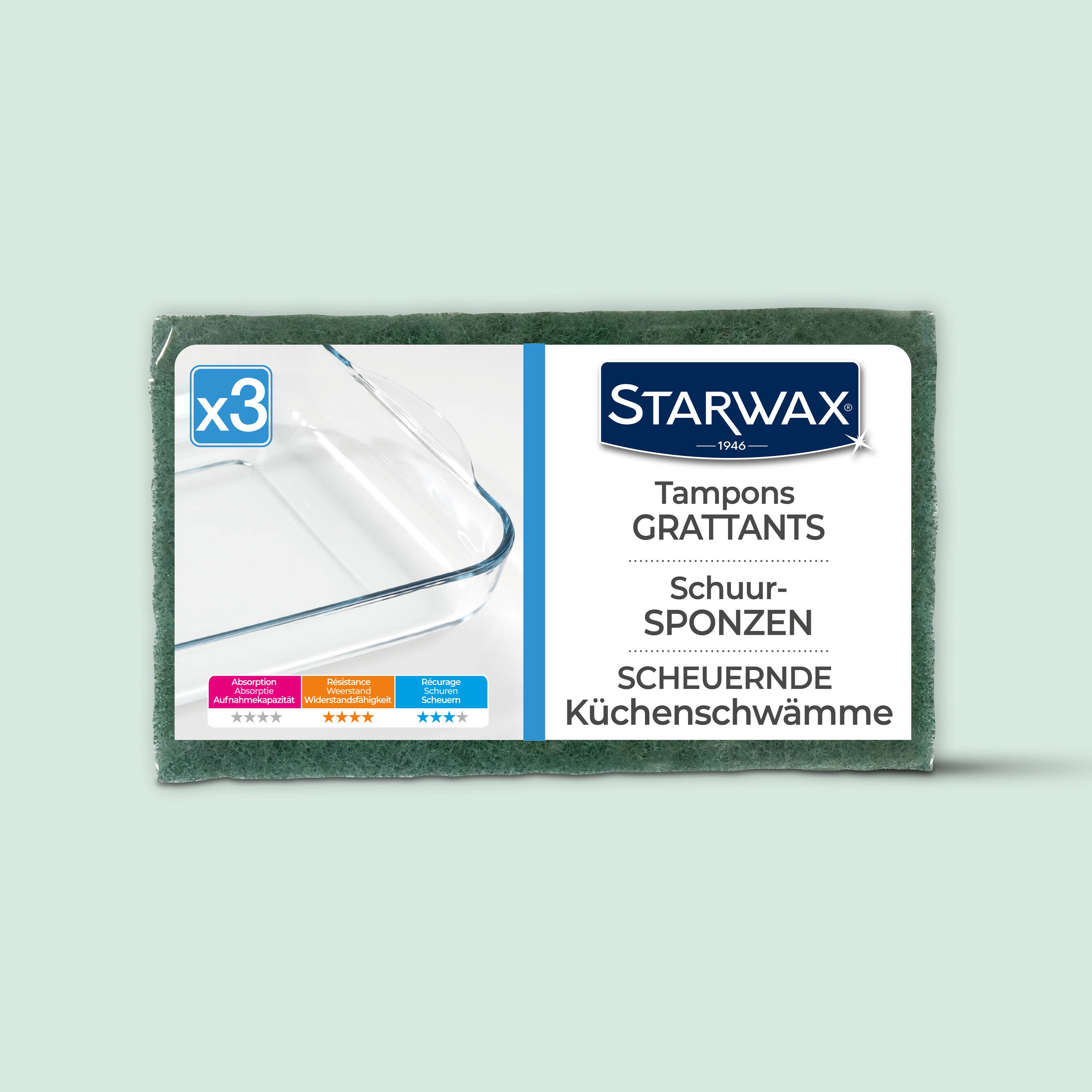 STARWAX - Tampons grattants X3