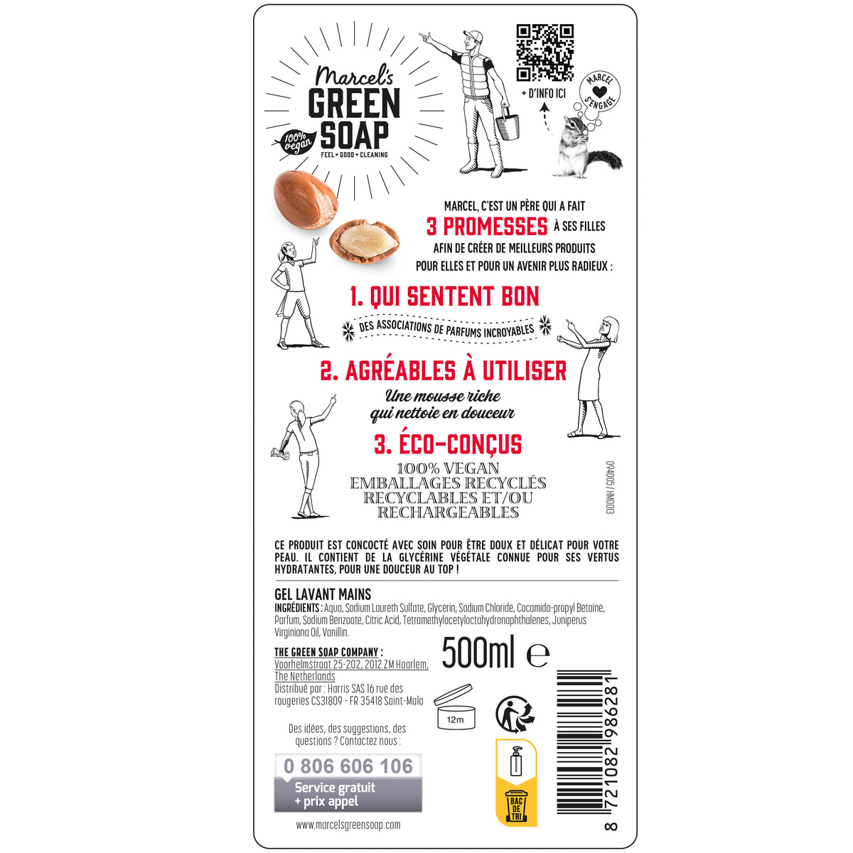 MARCEL'S GREEN SOAP - Le Gel Lavant Mains Argan & Oudh 250ml Argan & Oudh
